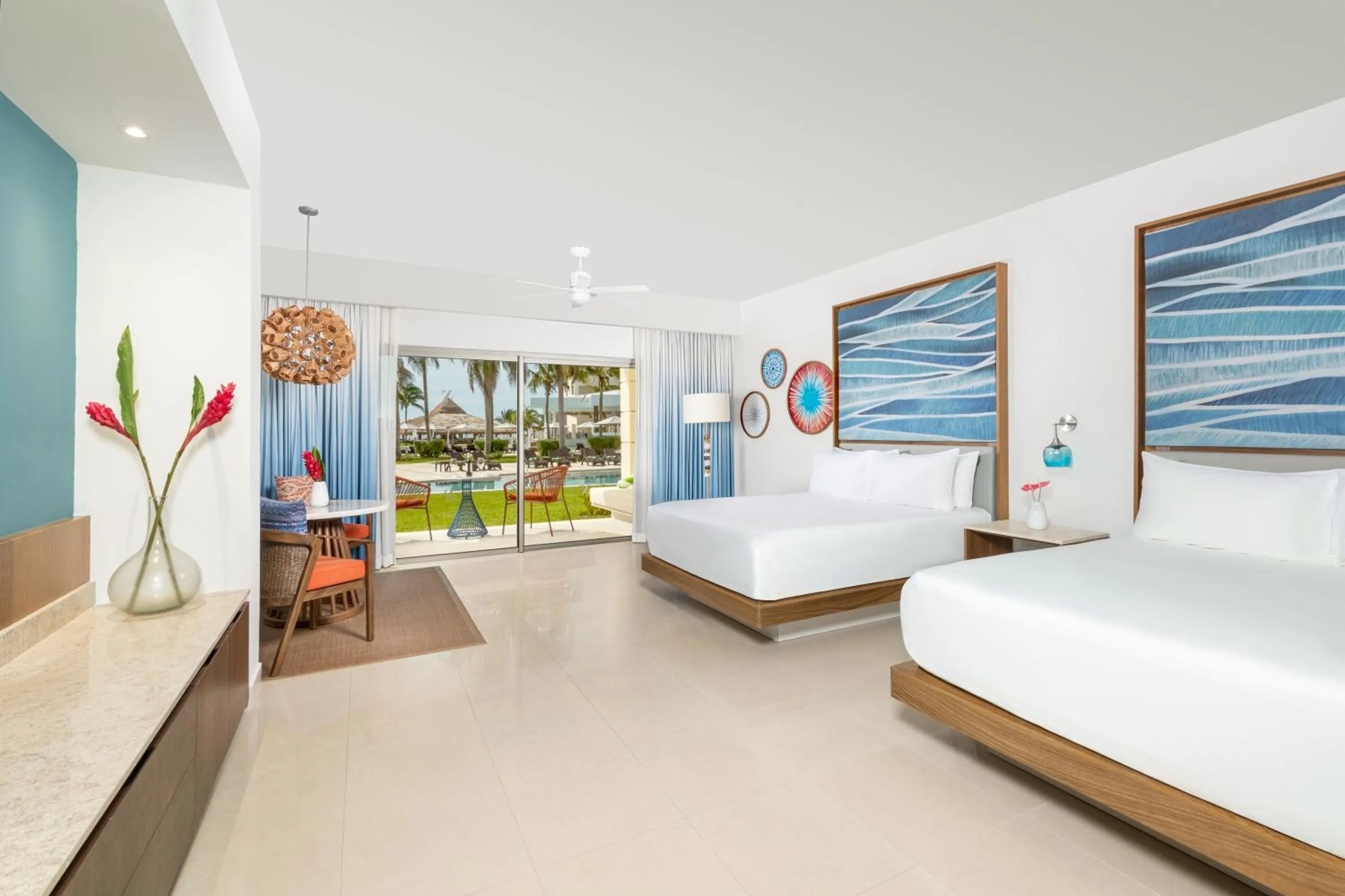 Bed in Hyatt Ziva Riviera Maya All-Inclusive