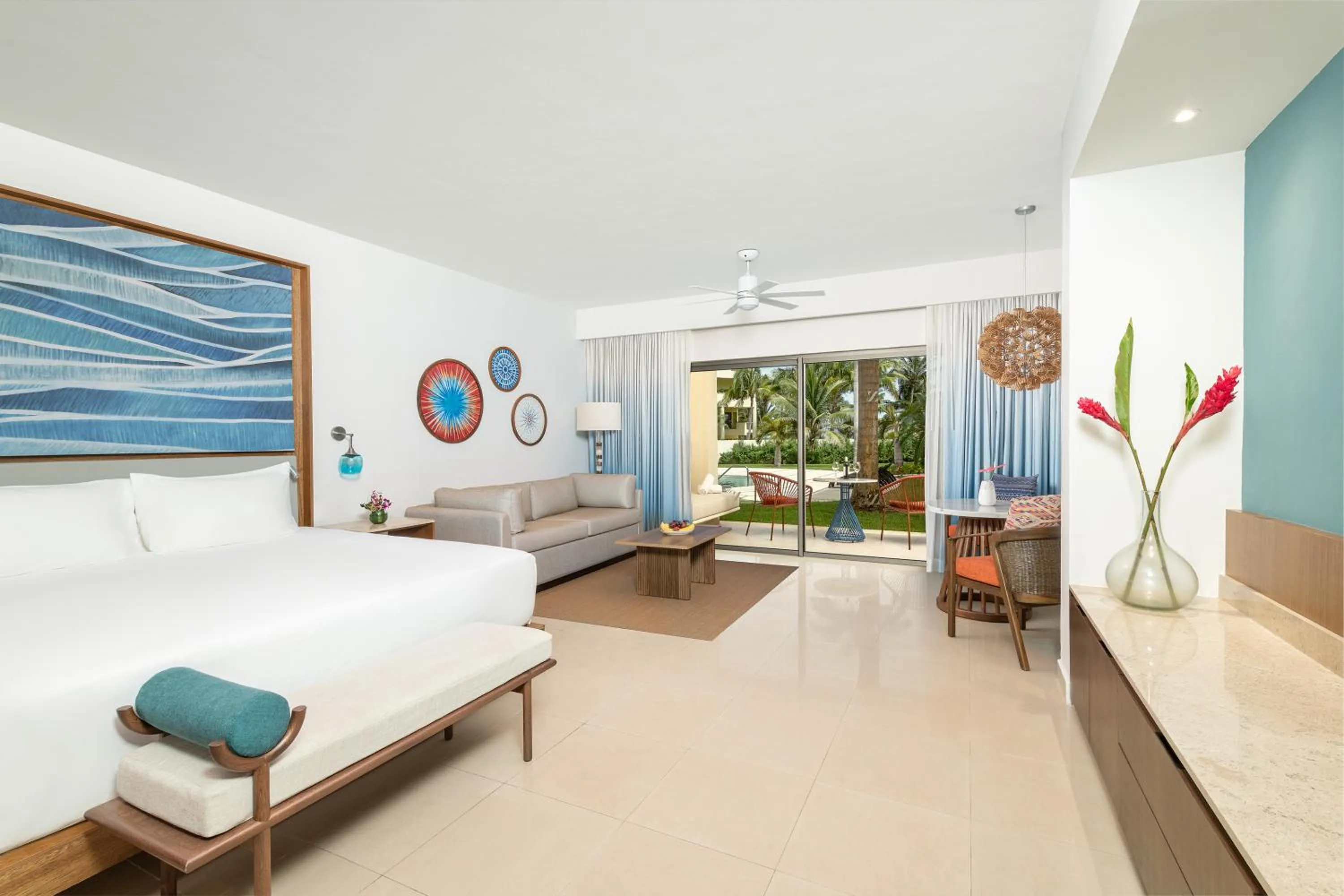 Bedroom, Bed in Hyatt Ziva Riviera Maya All-Inclusive