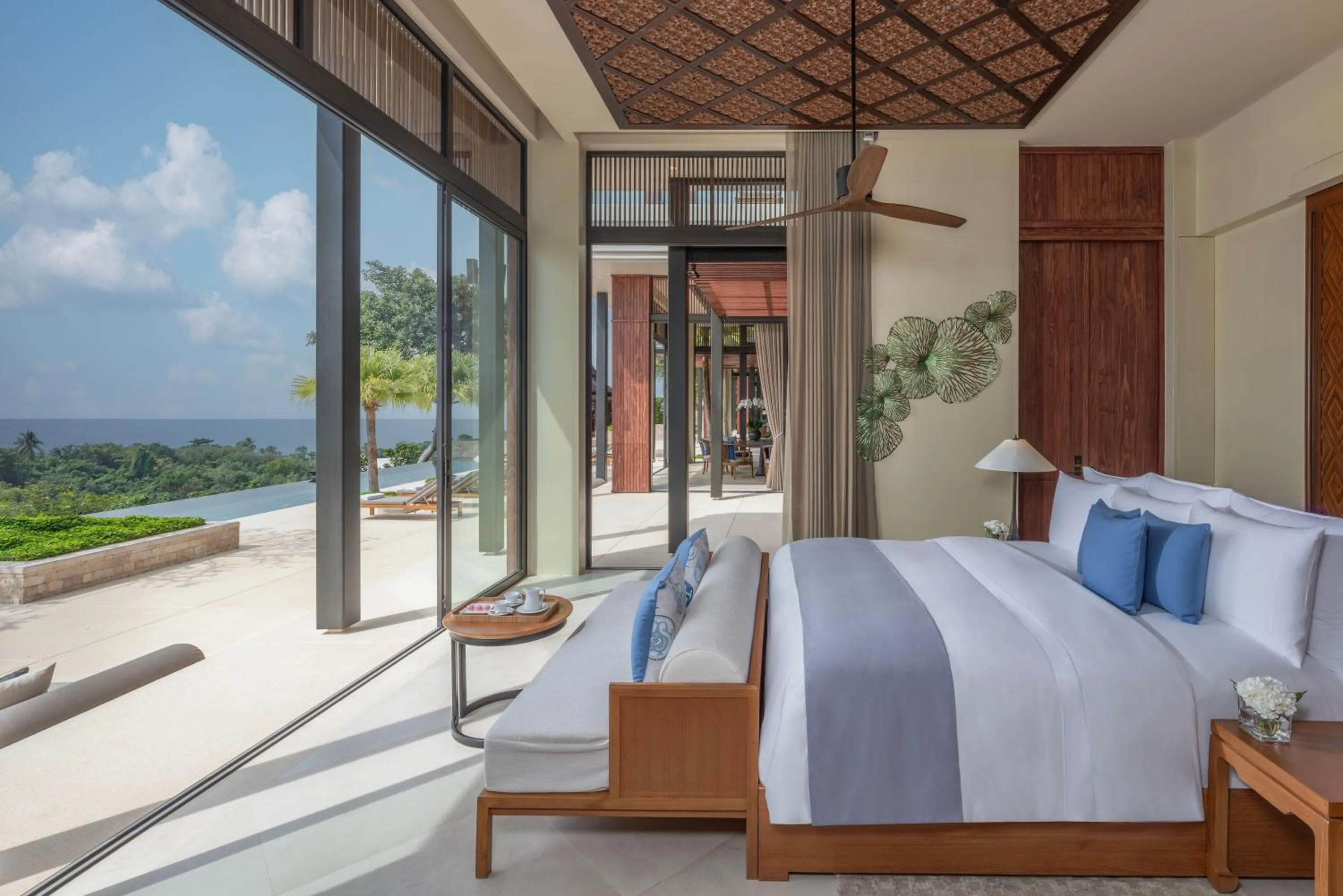View (from property/room), Bed in Anantara Layan Phuket Resort