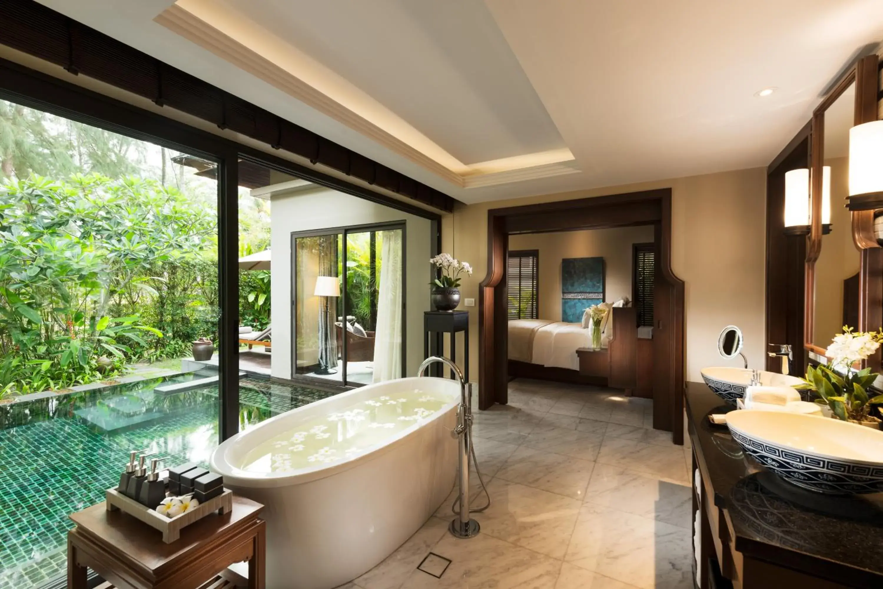 Bathroom in Anantara Layan Phuket Resort Bathroom in Anantara Layan Phuket Resort