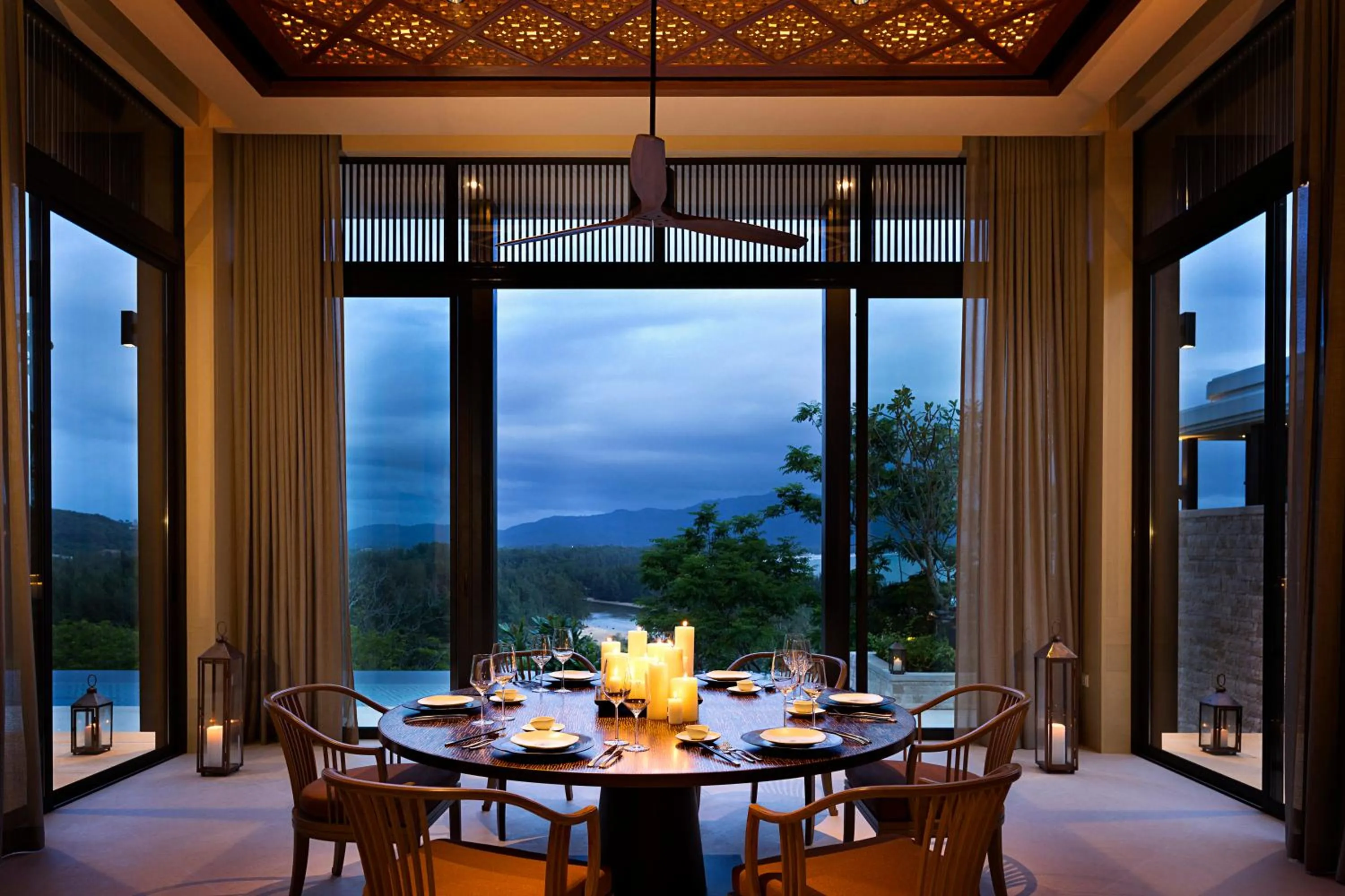 Dining area in Anantara Layan Phuket Resort