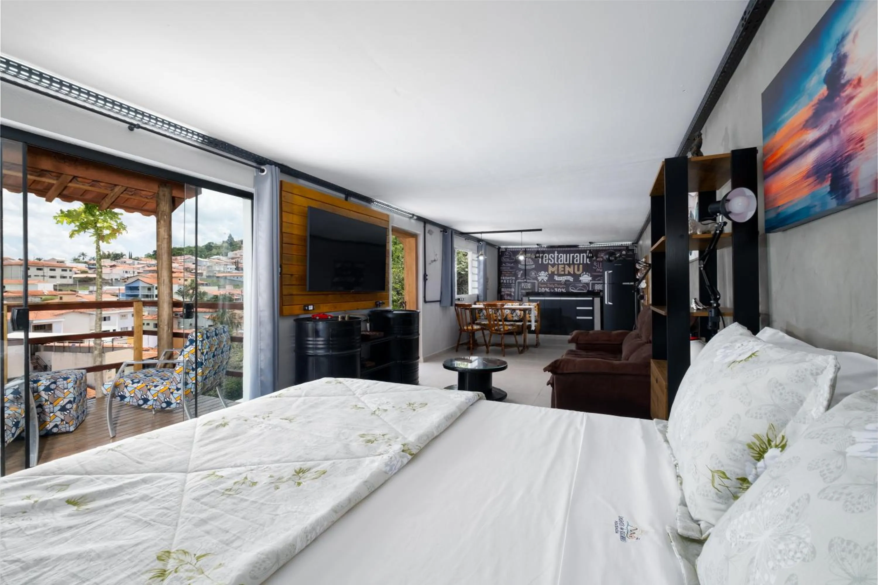 Bed in Pousada Encantos de Socorro