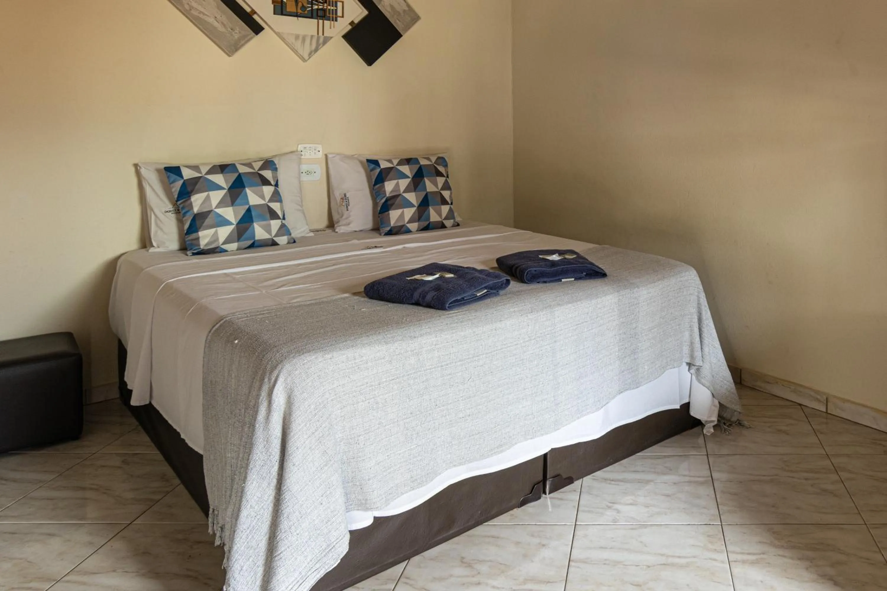 Bed in Pousada Encantos de Socorro