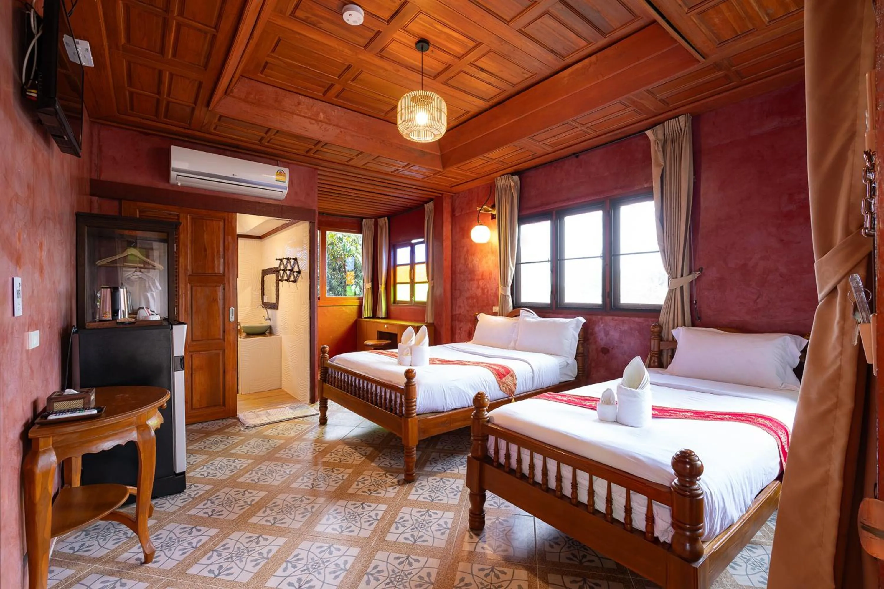 Bedroom in Romsak Lanna Resort