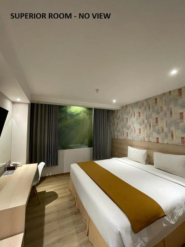 Bed in Hotel Lereng Bromo