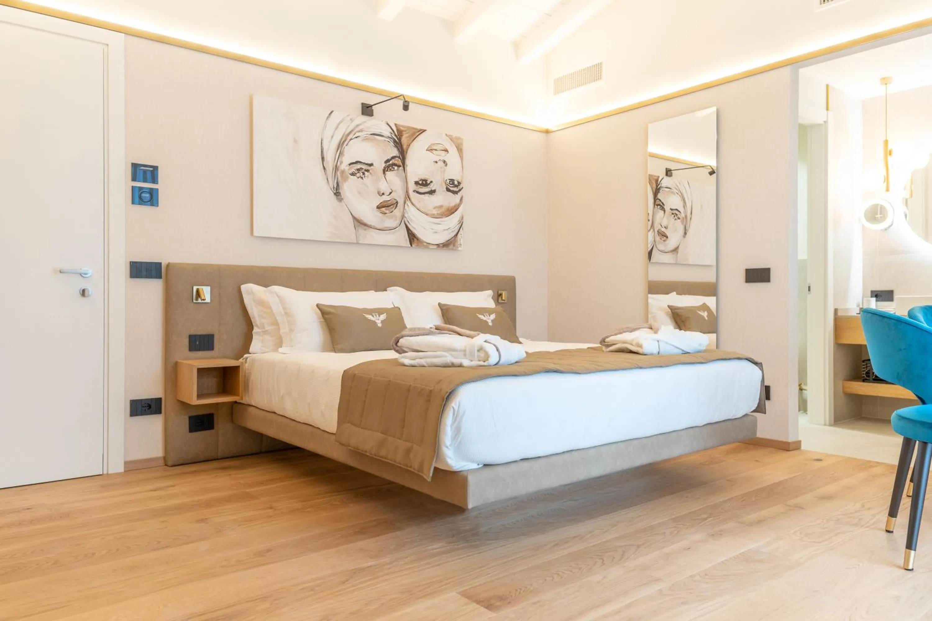 Bed in Relais Forte Benedek Wine & SPA - Adults Only