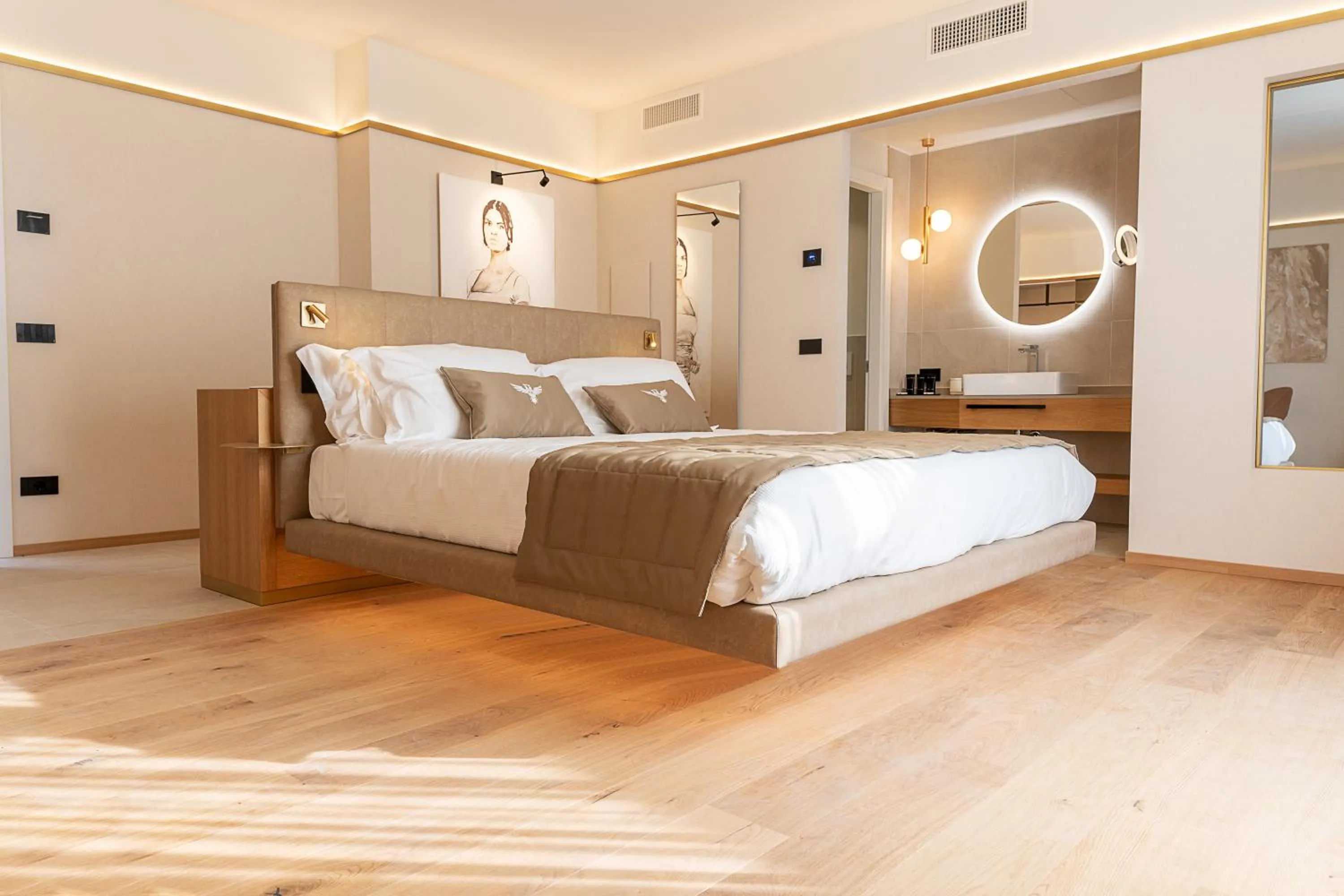 Bed in Relais Forte Benedek Wine & SPA - Adults Only