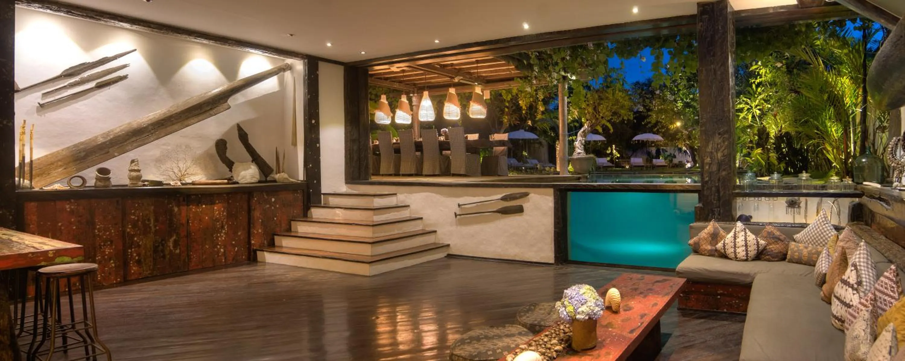 Living room in Phinisi Villas - Seminyak Beach
