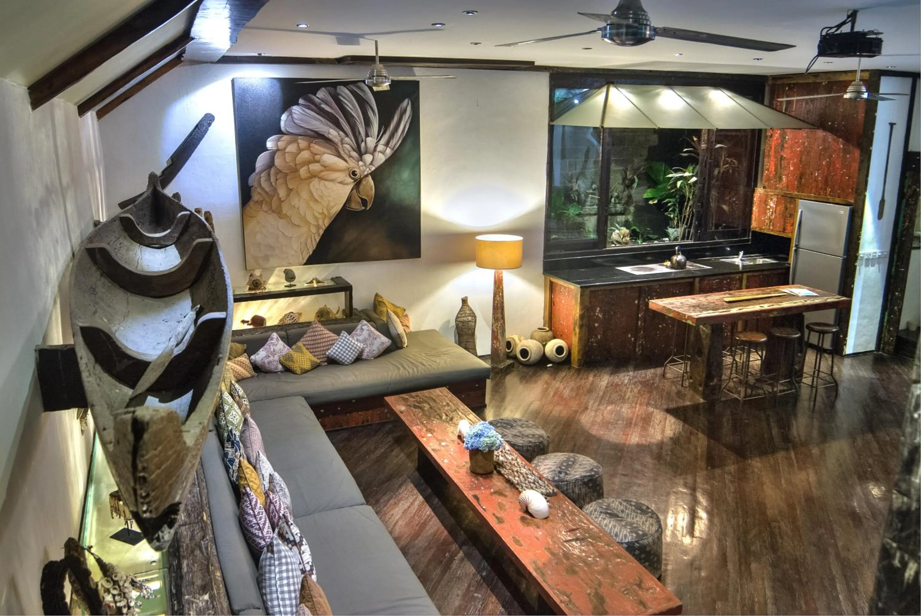 Living room in Phinisi Villas - Seminyak Beach