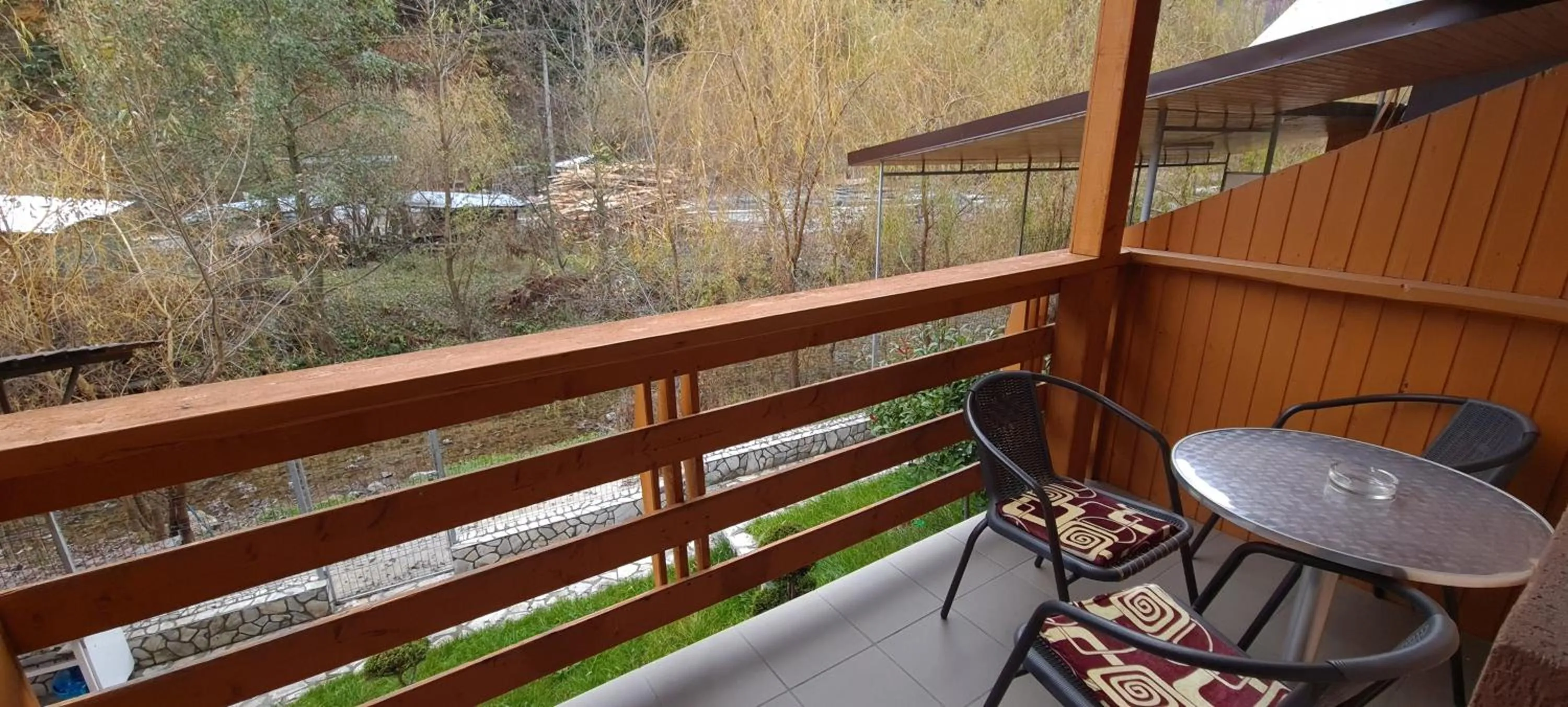 Balcony/Terrace in Pensiunea Aurora - Great Hostel Voineasa