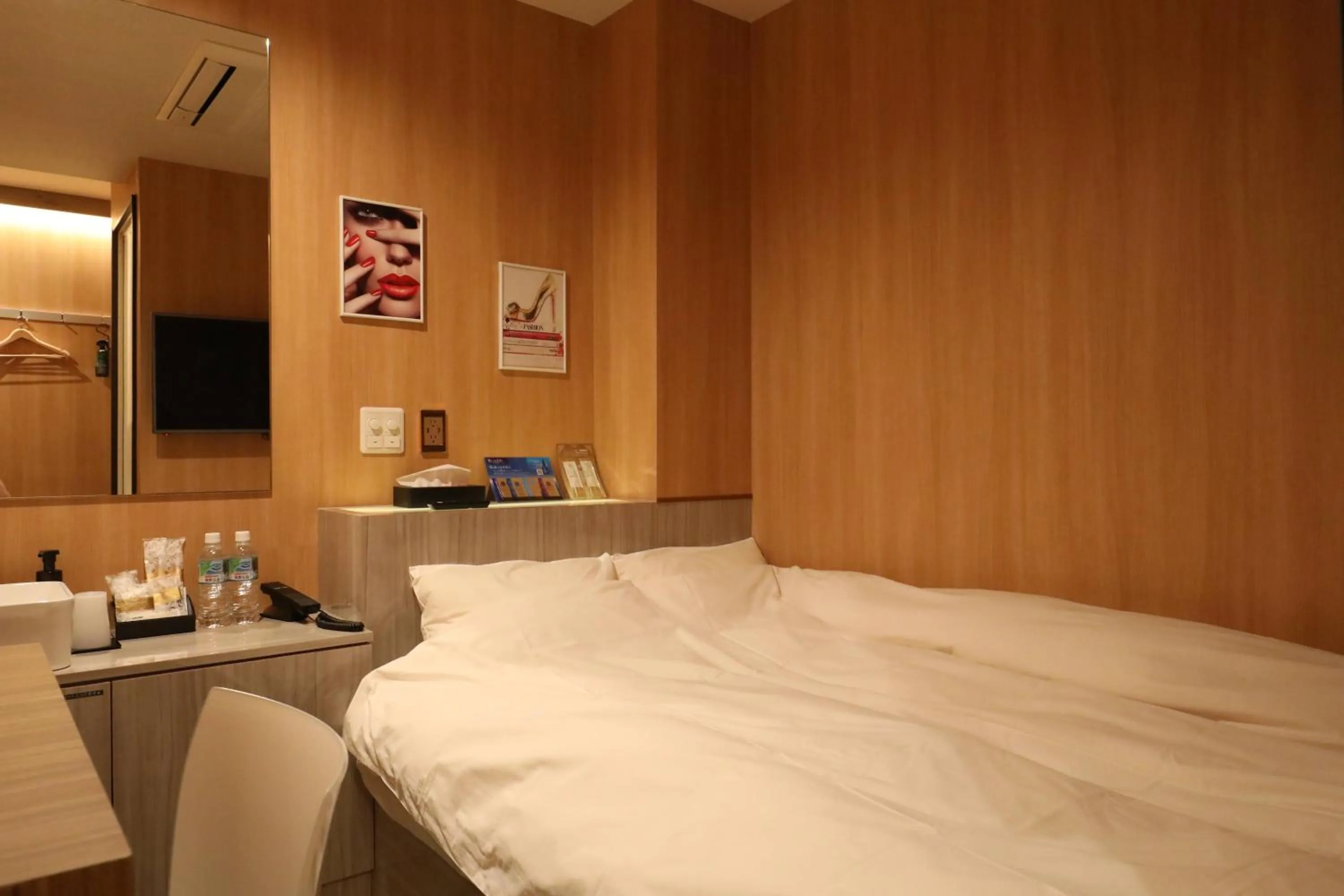 Bed in Hotel Charire Kichijoji