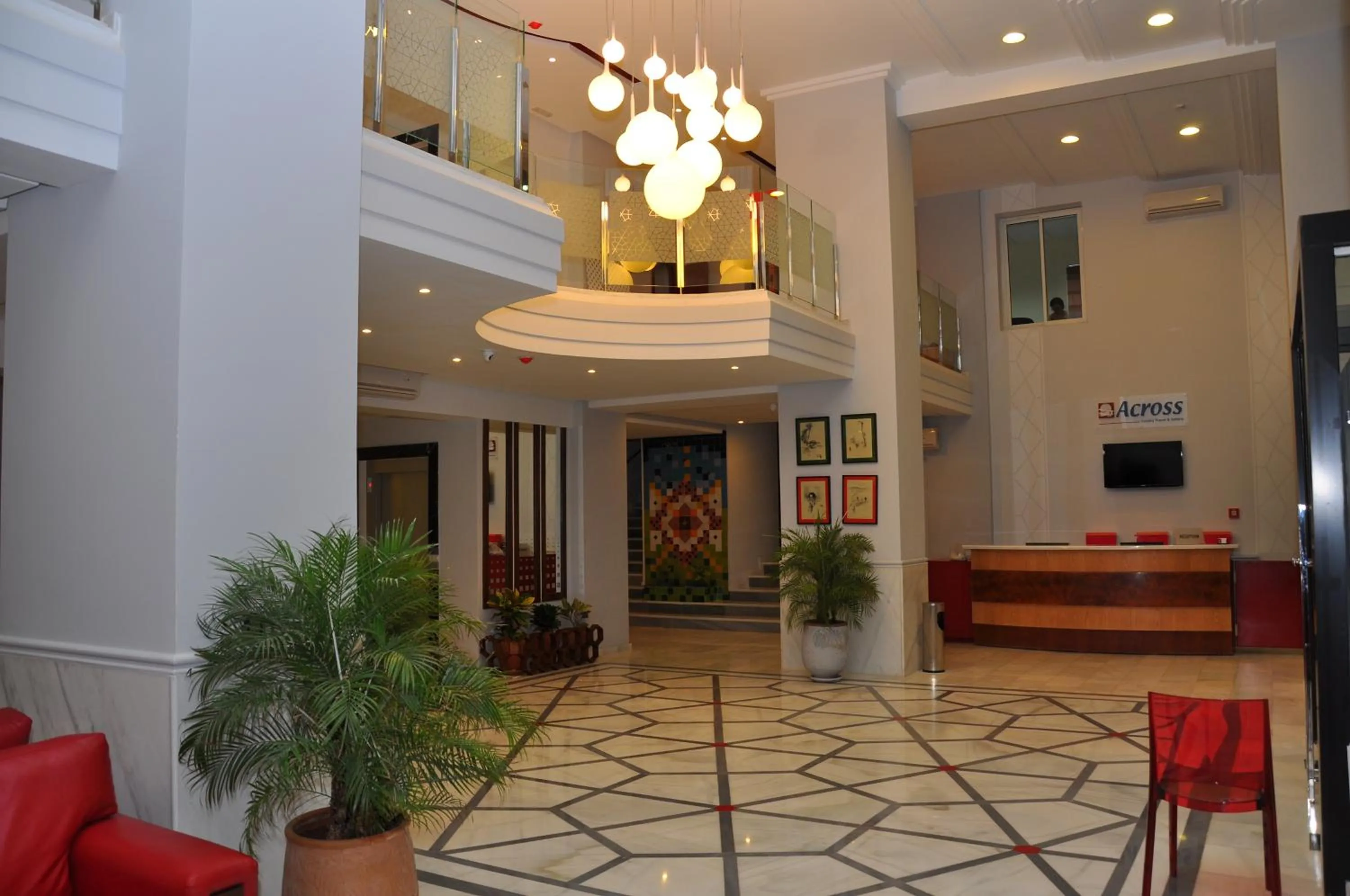 Lobby or reception in Across Hotels & Spa