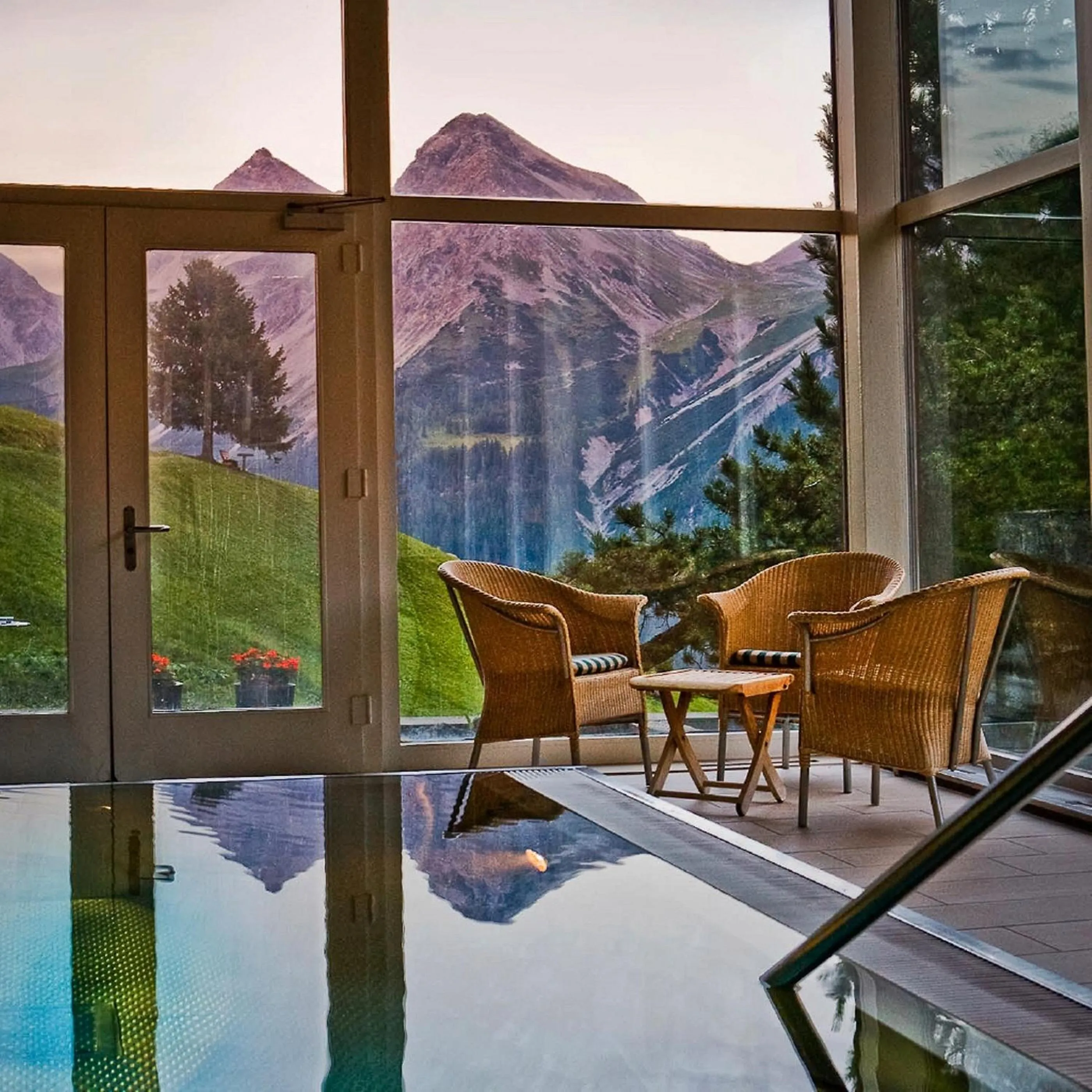 Mountain view in Arosa Kulm Hotel & Alpin Spa