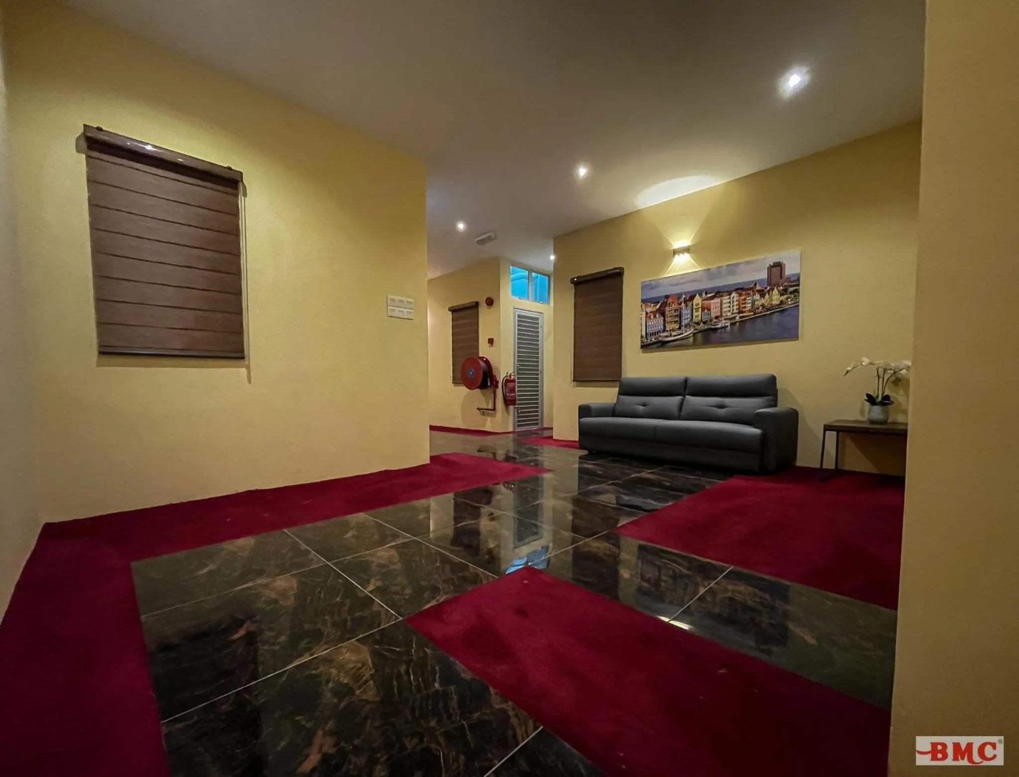 Seating area in BMC Hotel