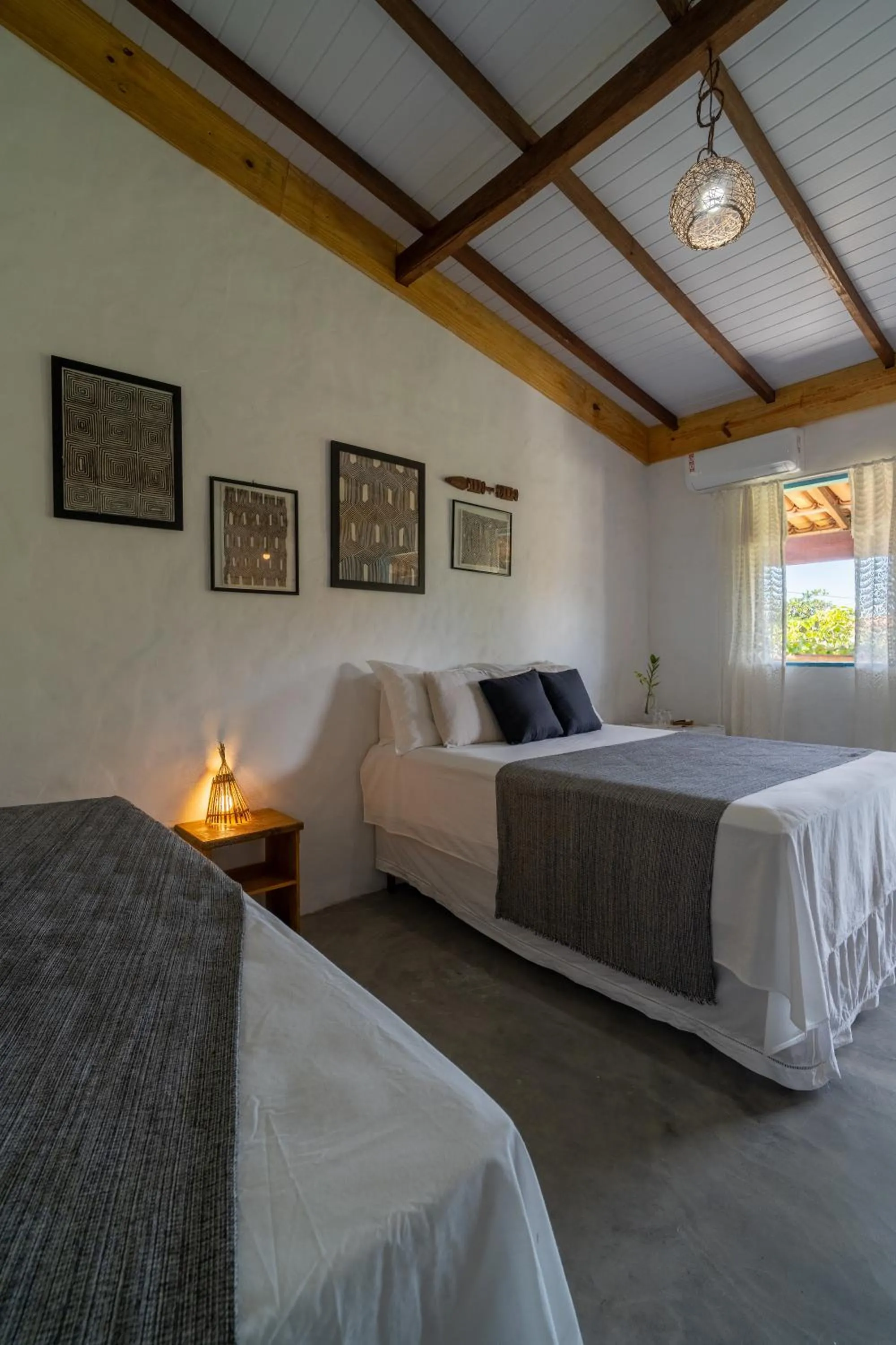 Bed in Pousada Kiarô Caraíva