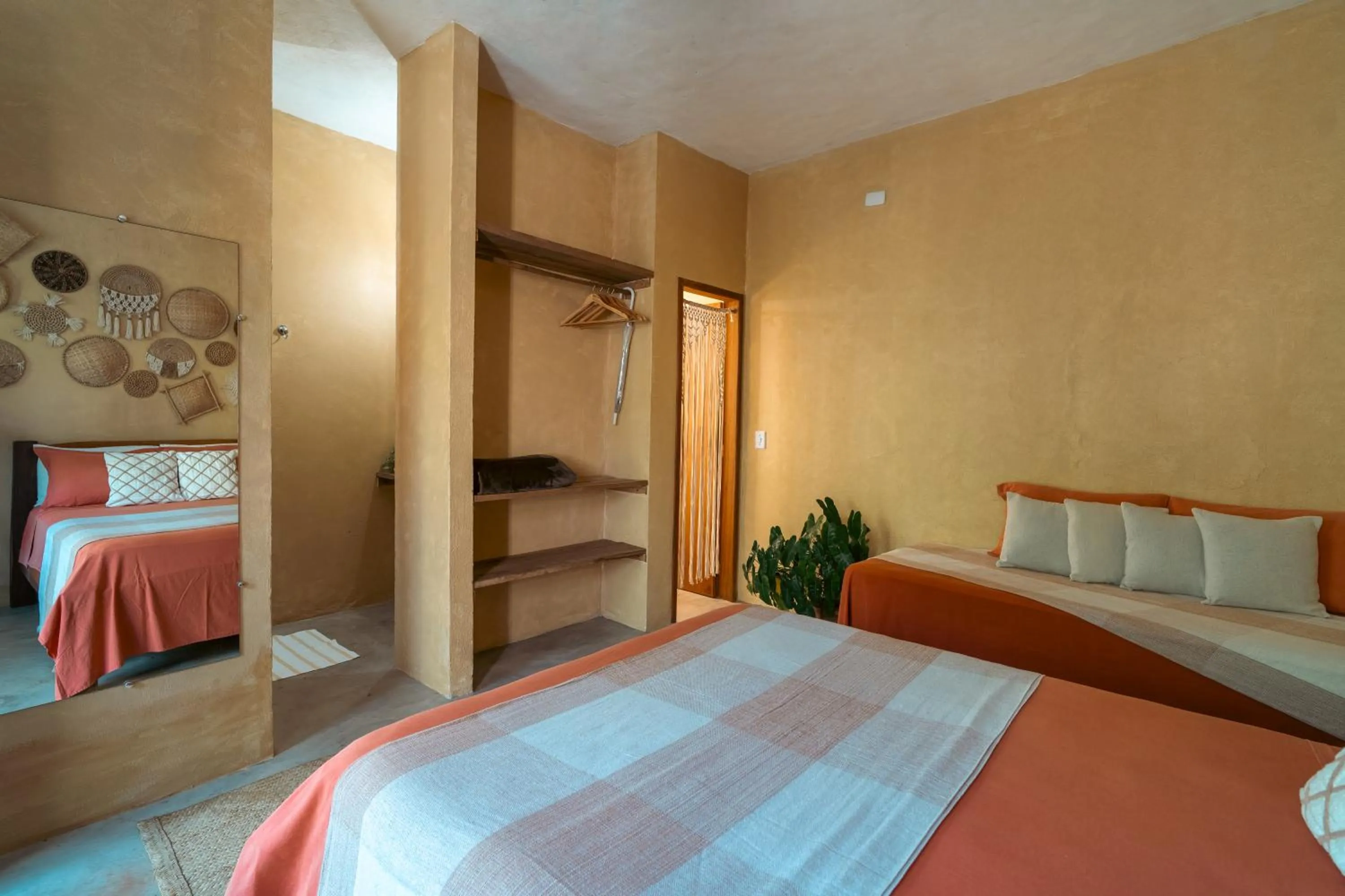 Bed in Pousada Kiarô Caraíva