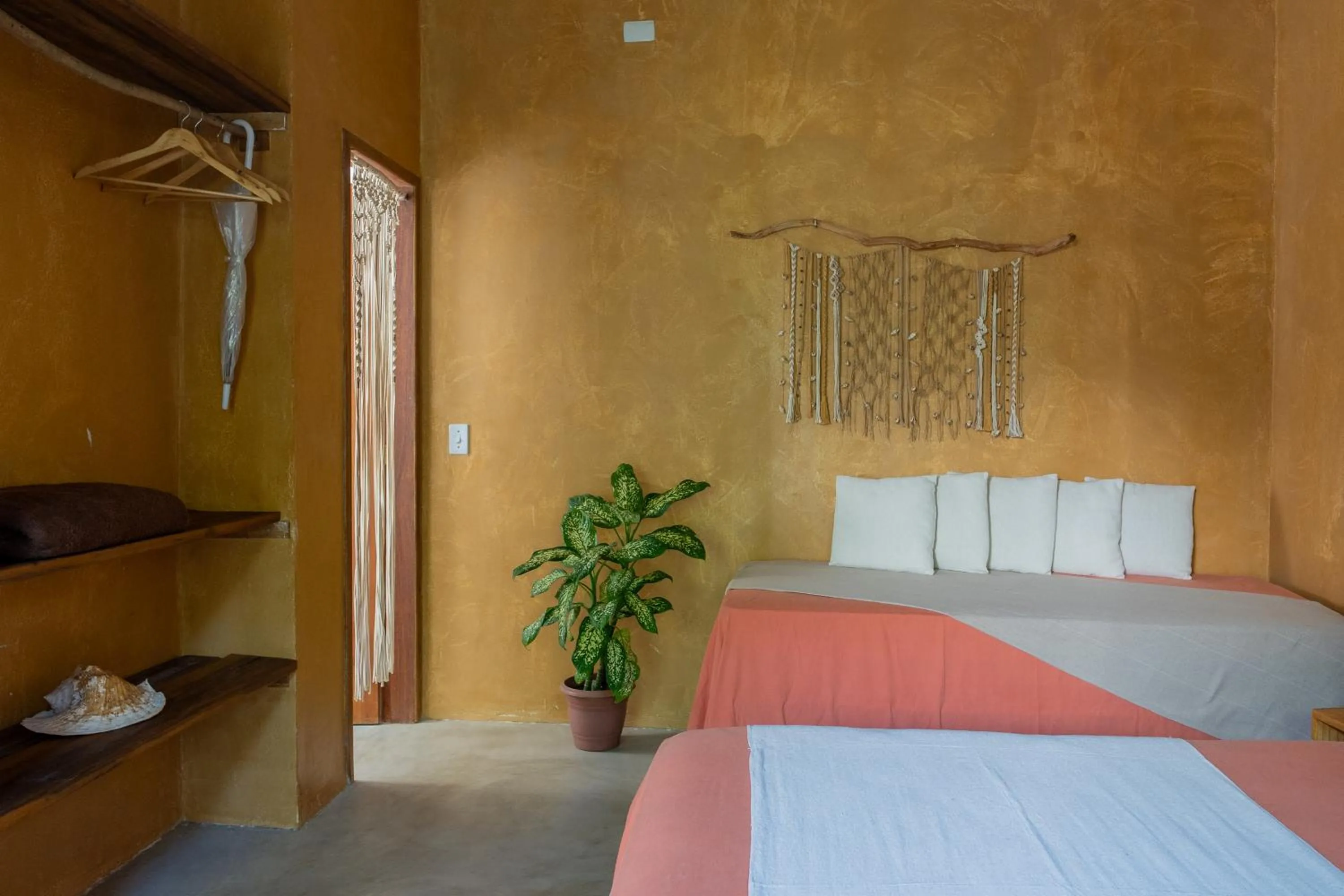 Bed in Pousada Kiarô Caraíva