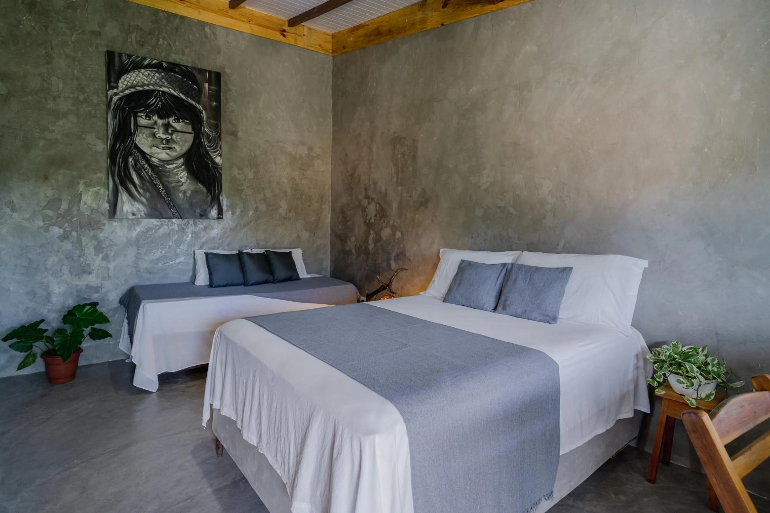 Bed in Pousada Kiarô Caraíva
