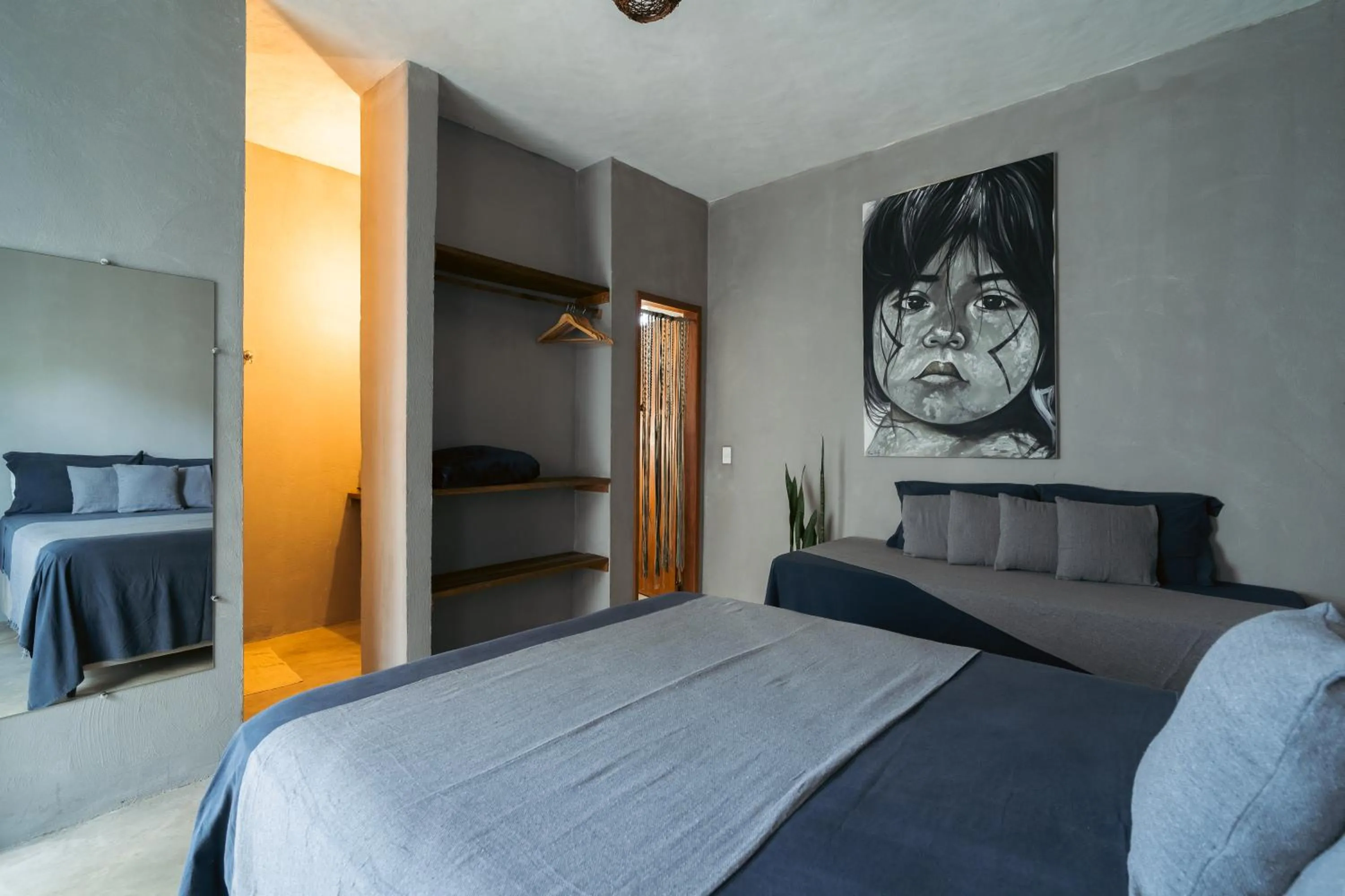 Bed in Pousada Kiarô Caraíva