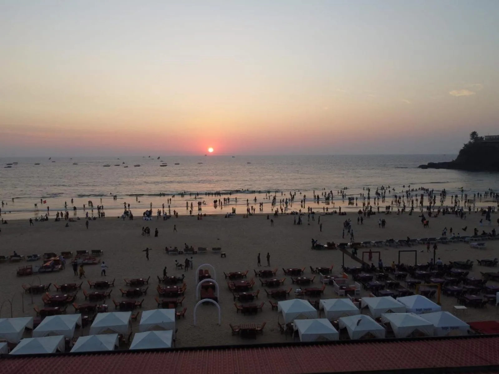Natural landscape in Baga Beach Myron