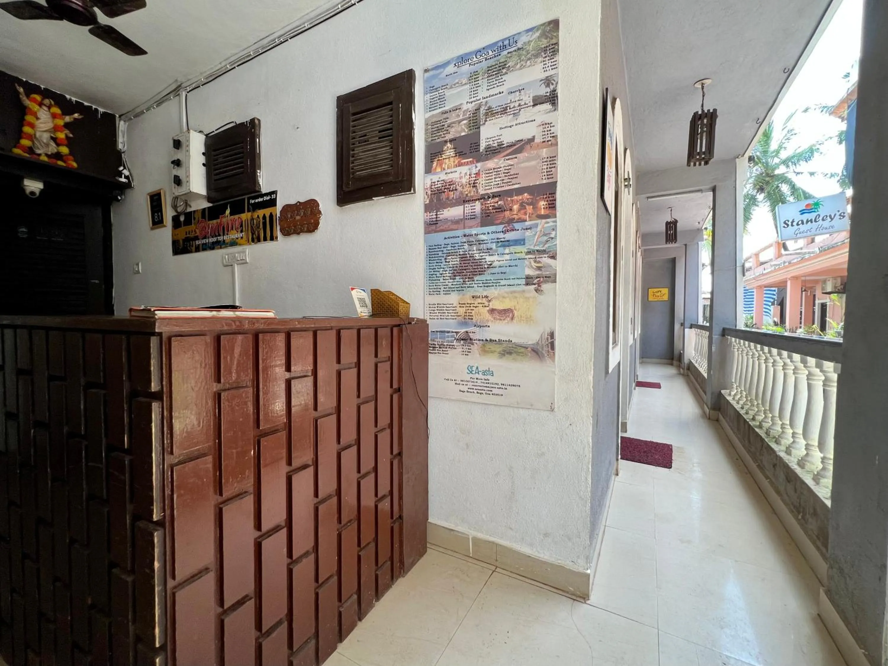 Lobby or reception in Baga Beach Myron