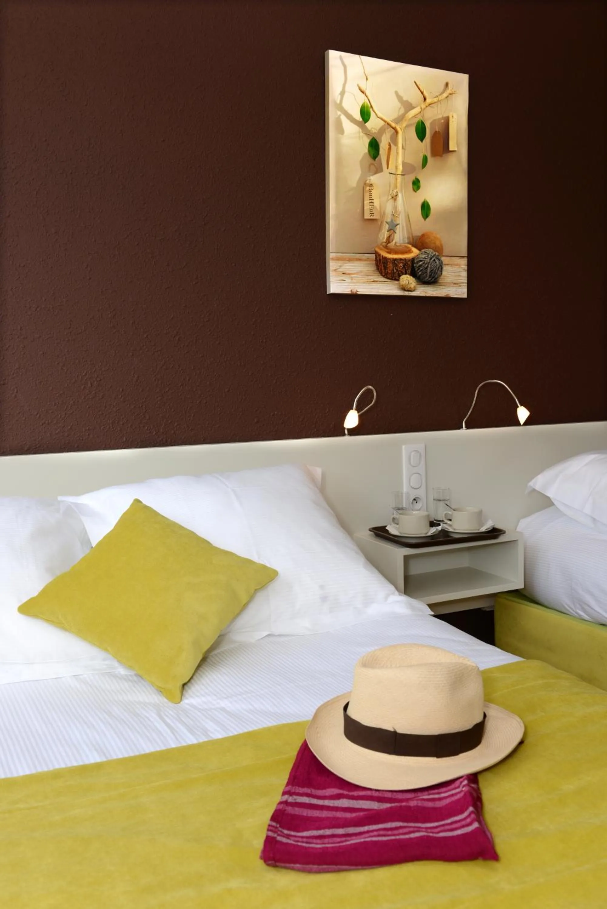 Bedroom, Bed in Hotel Le Lagon