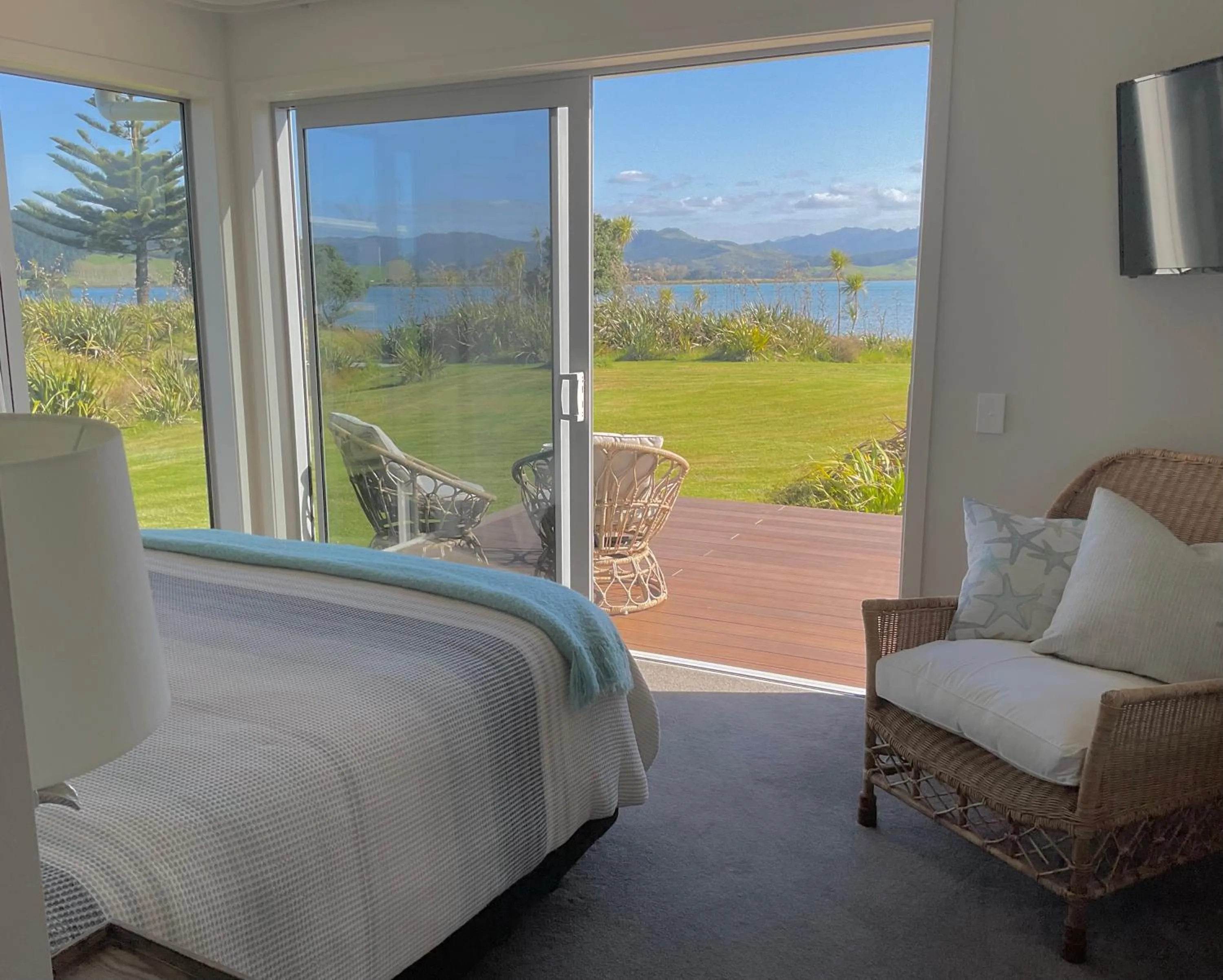 Bed in The Matarangi B & B