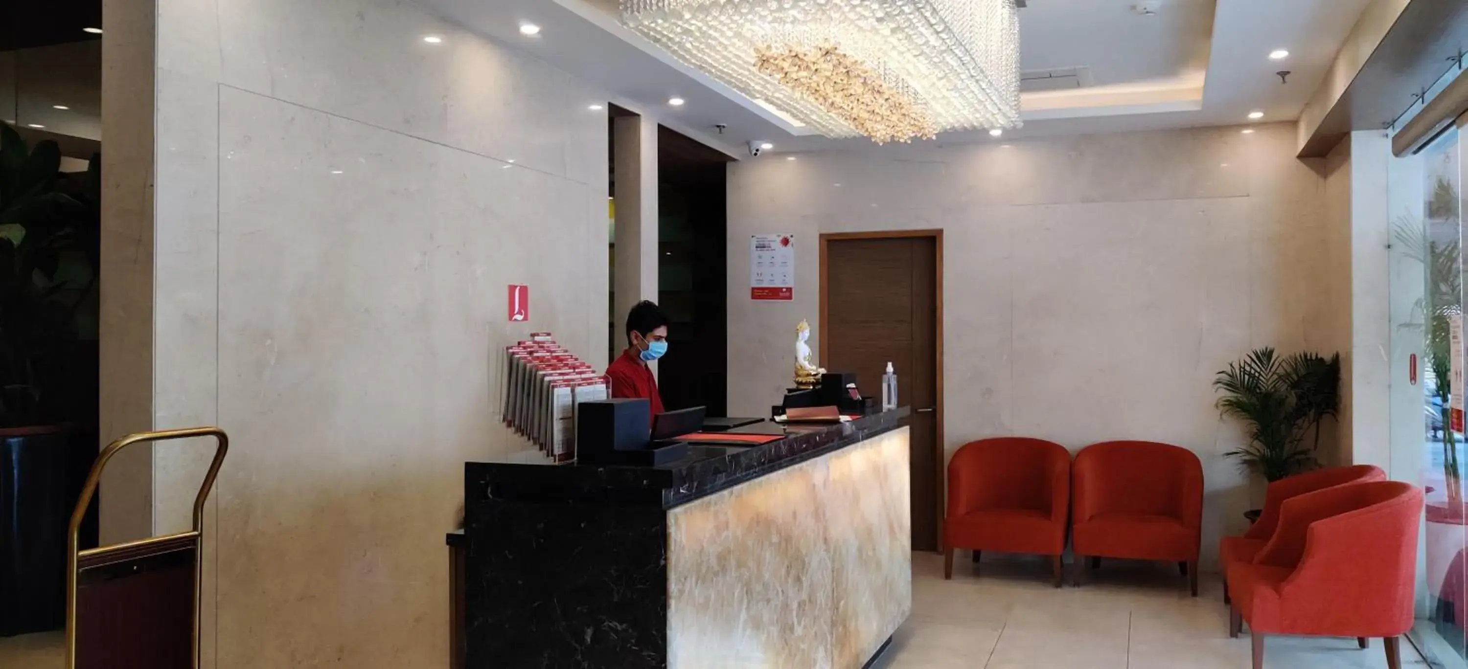 Lobby or reception in Elora Lords Eco Inn , Lucknow Lobby or reception in Elora Lords Eco Inn , Lucknow