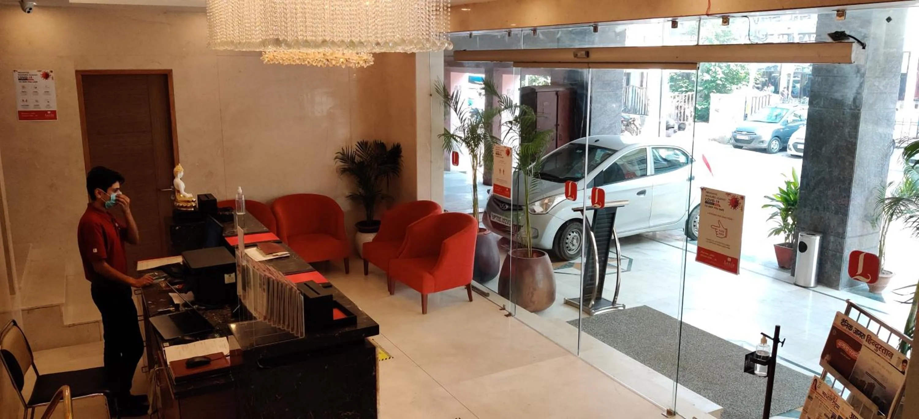 Lobby or reception in Elora Lords Eco Inn , Lucknow