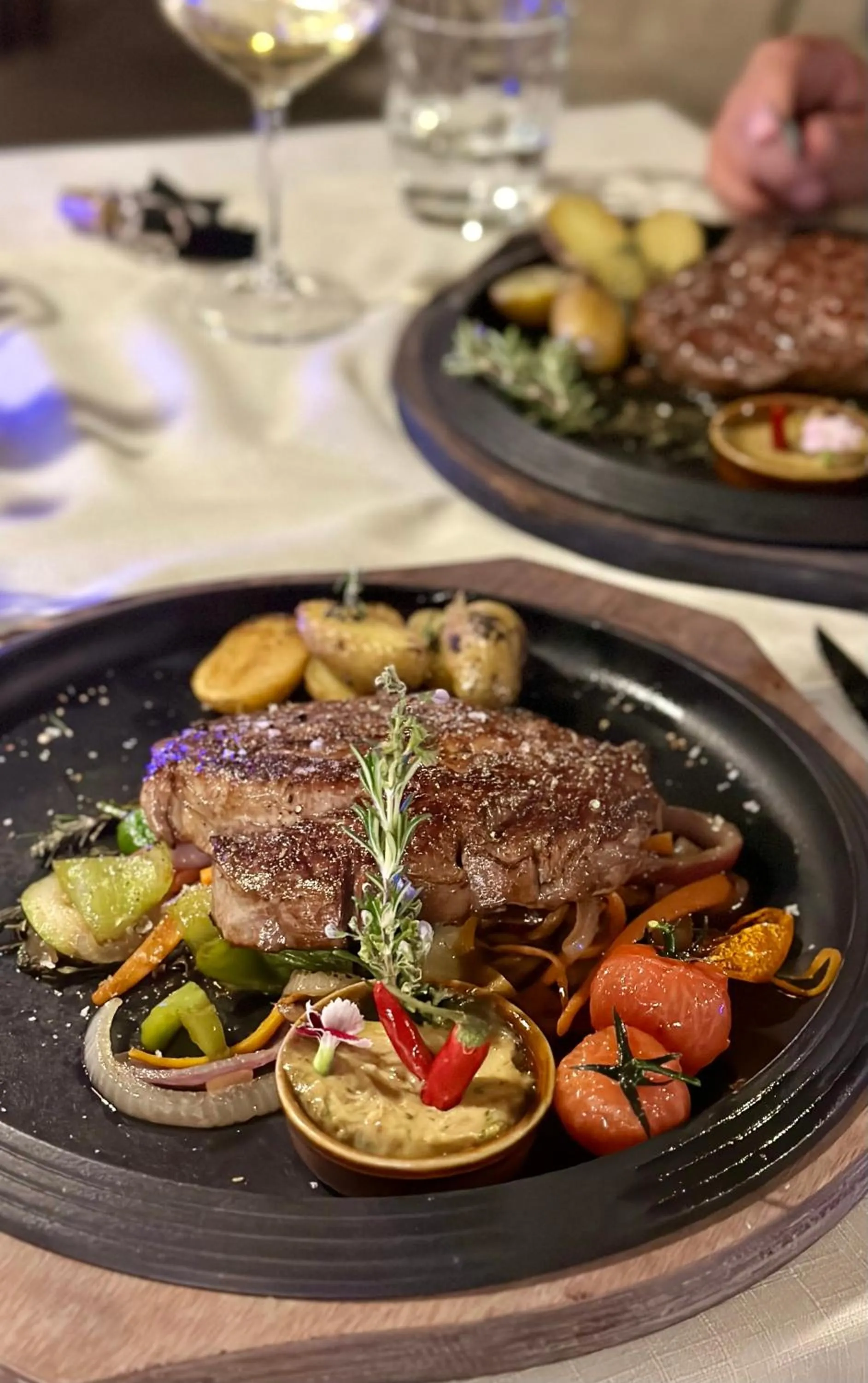 Dinner in Hotel Rural Nou Dalt Muntanya