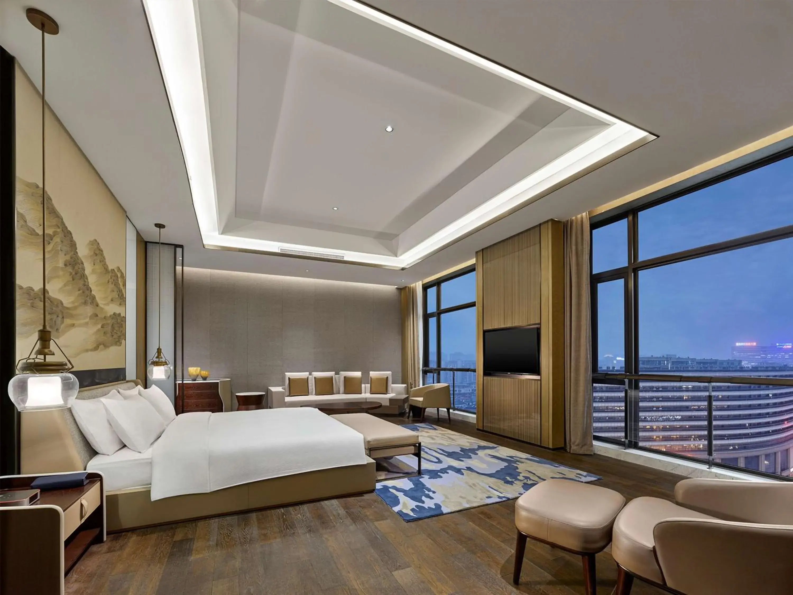 Living room, Bed in Doubletree By Hilton Quzhou Living room, Bed in Doubletree By Hilton Quzhou