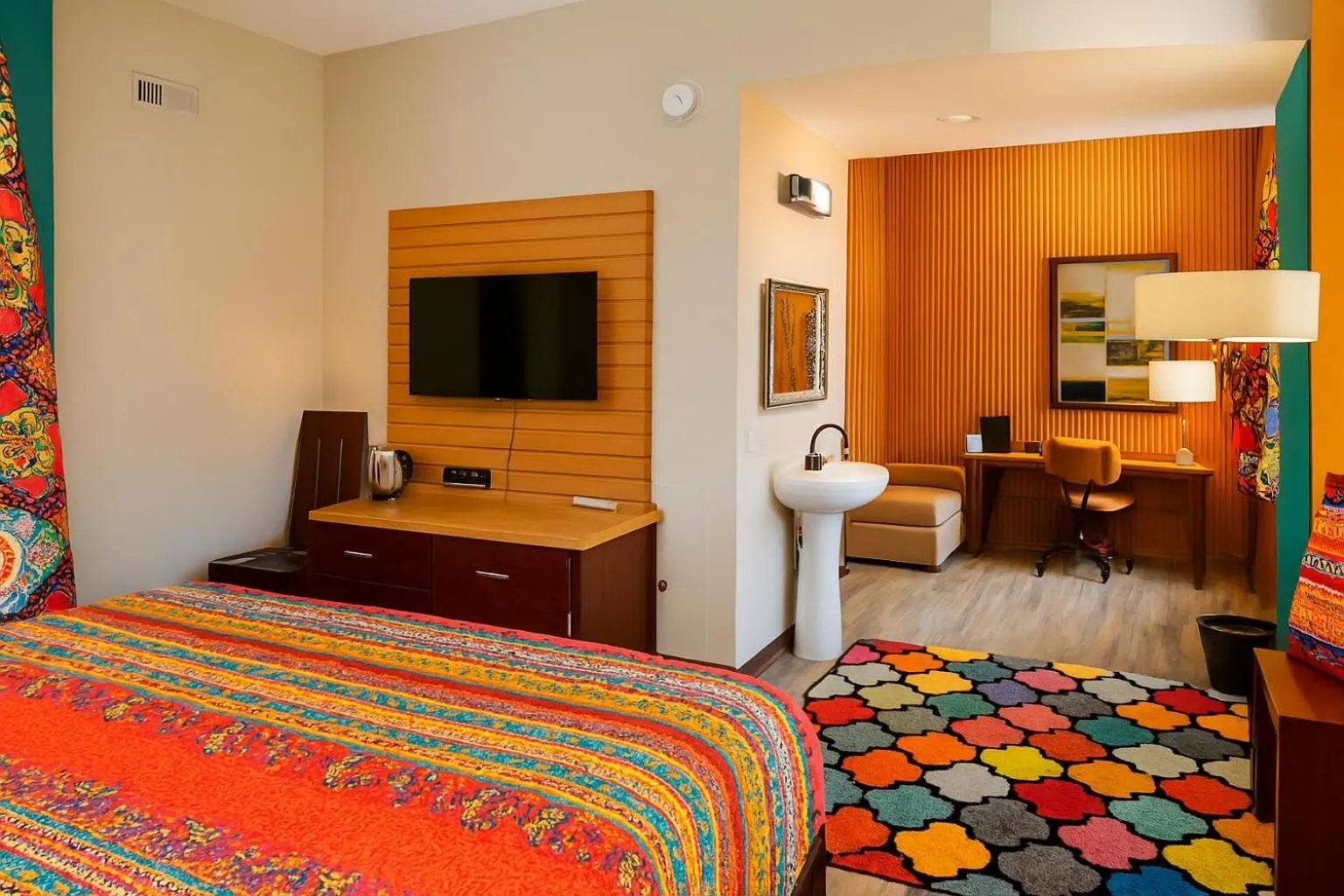 Bed in The Mt Vernon Inn