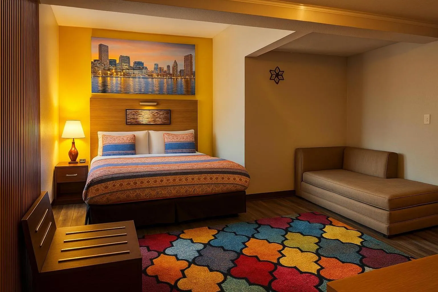 Bed in The Mt Vernon Inn