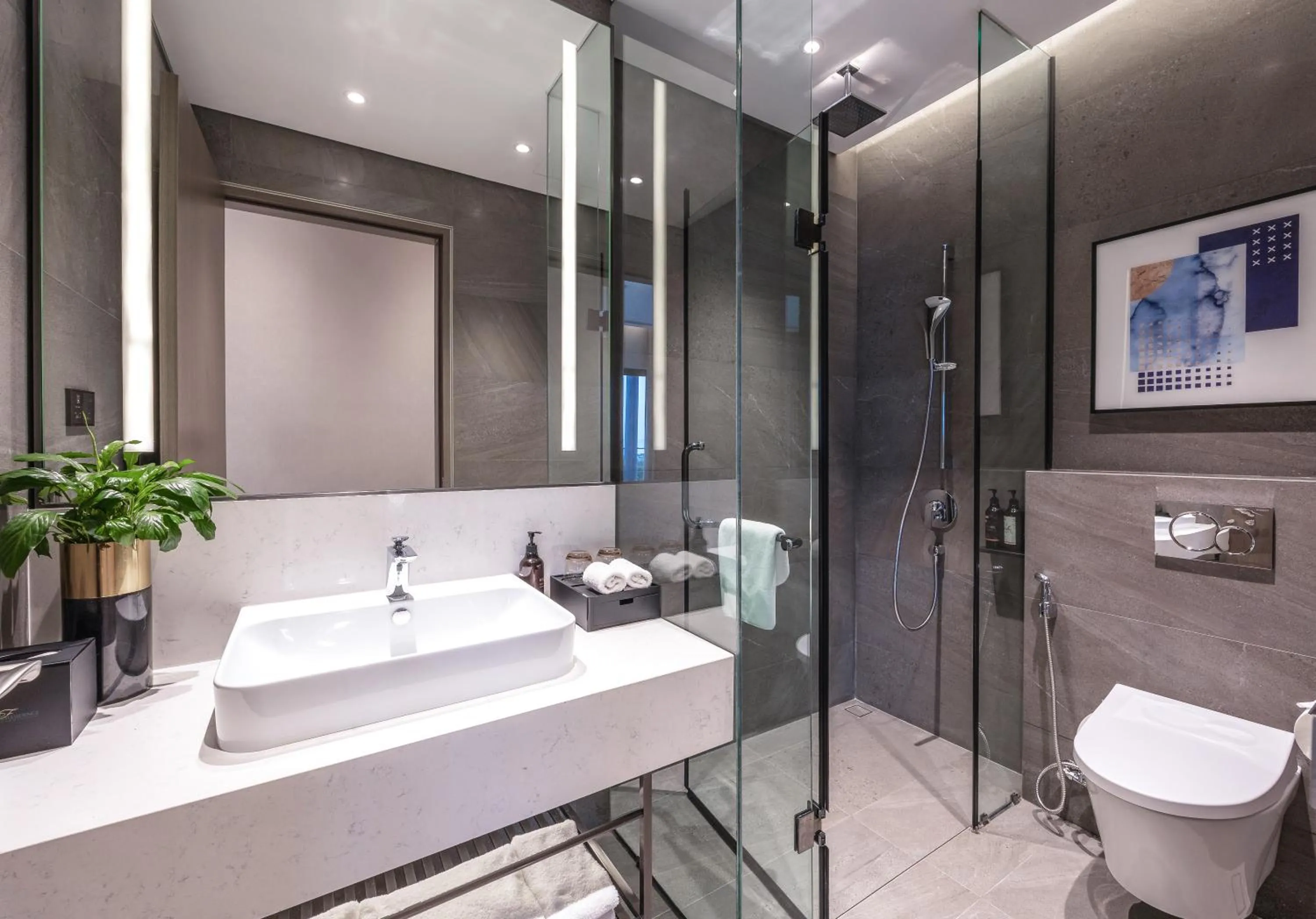 Bathroom in Fraser Residence Hanoi