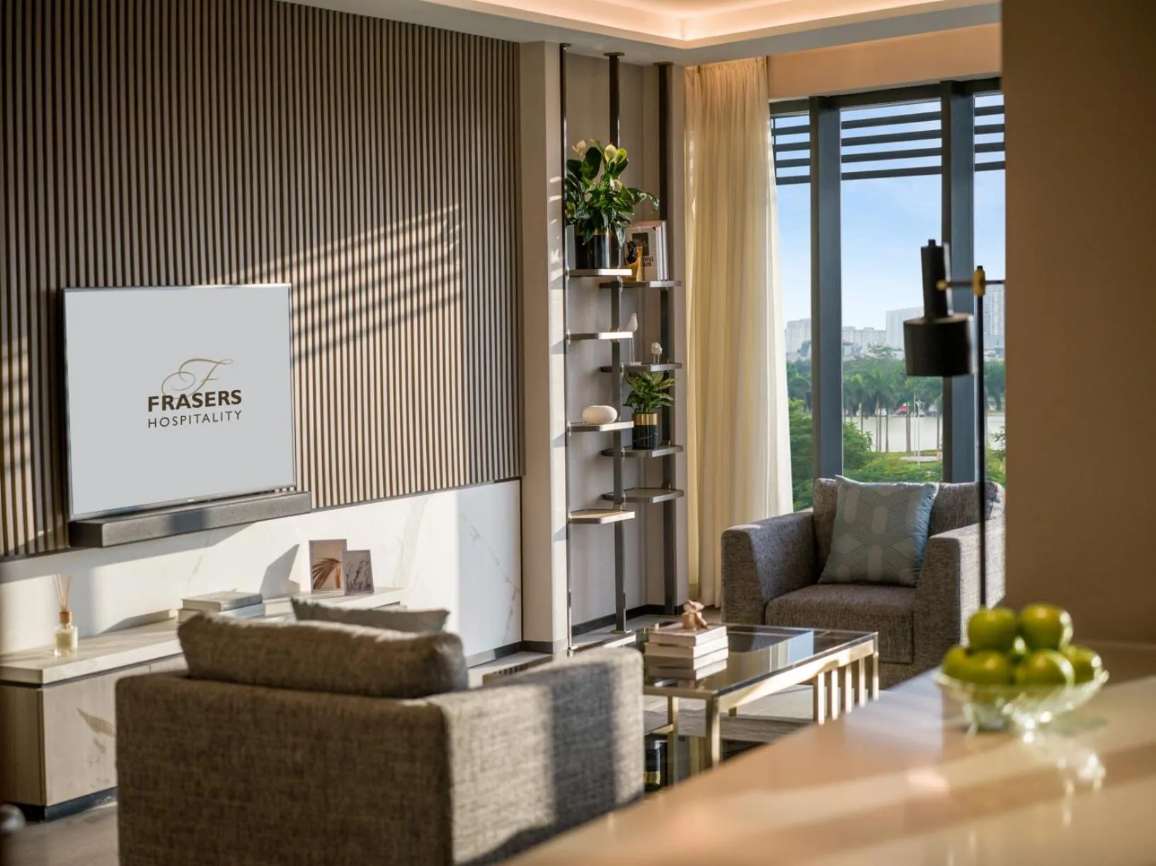 Living room in Fraser Residence Hanoi