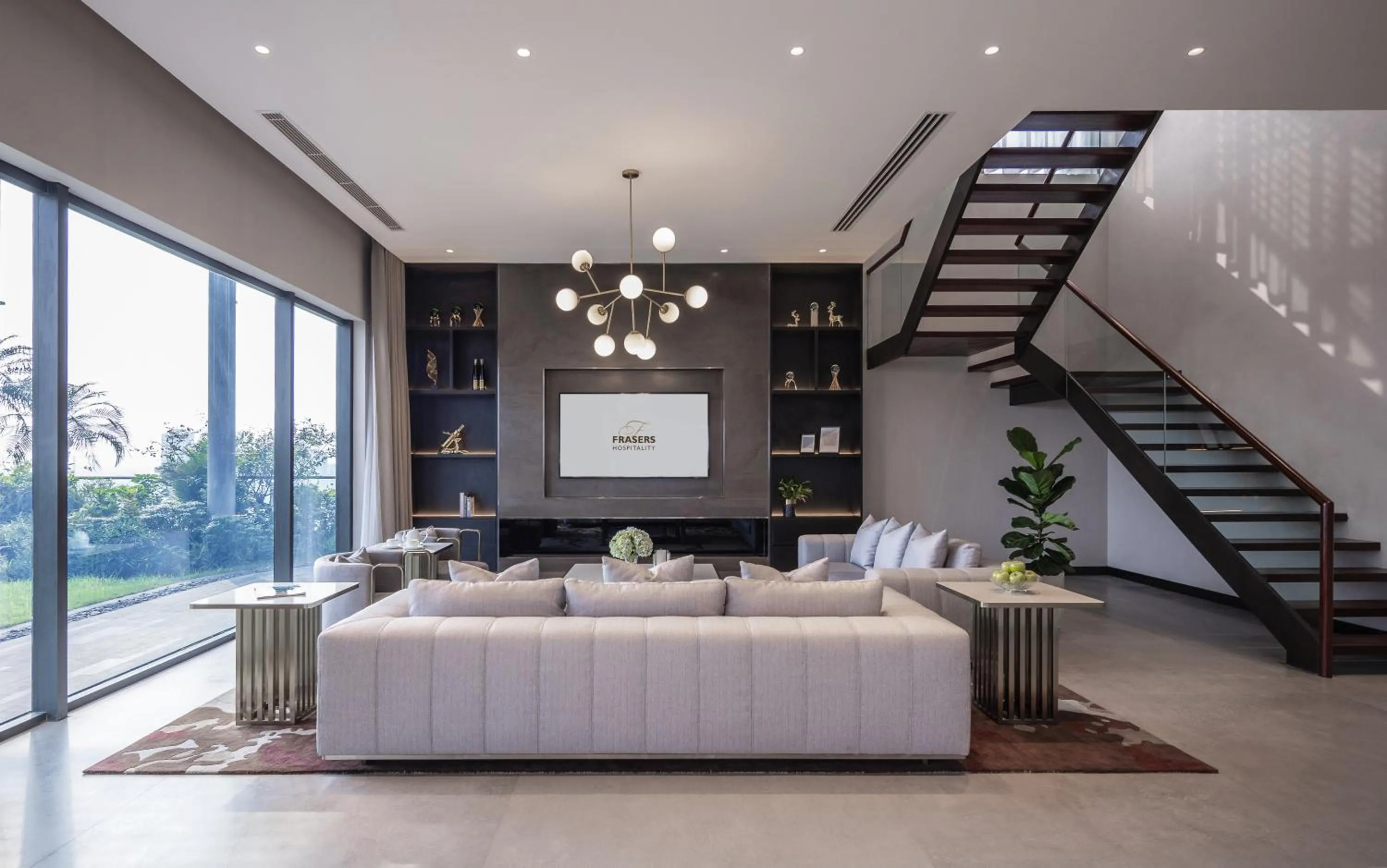 Living room in Fraser Residence Hanoi