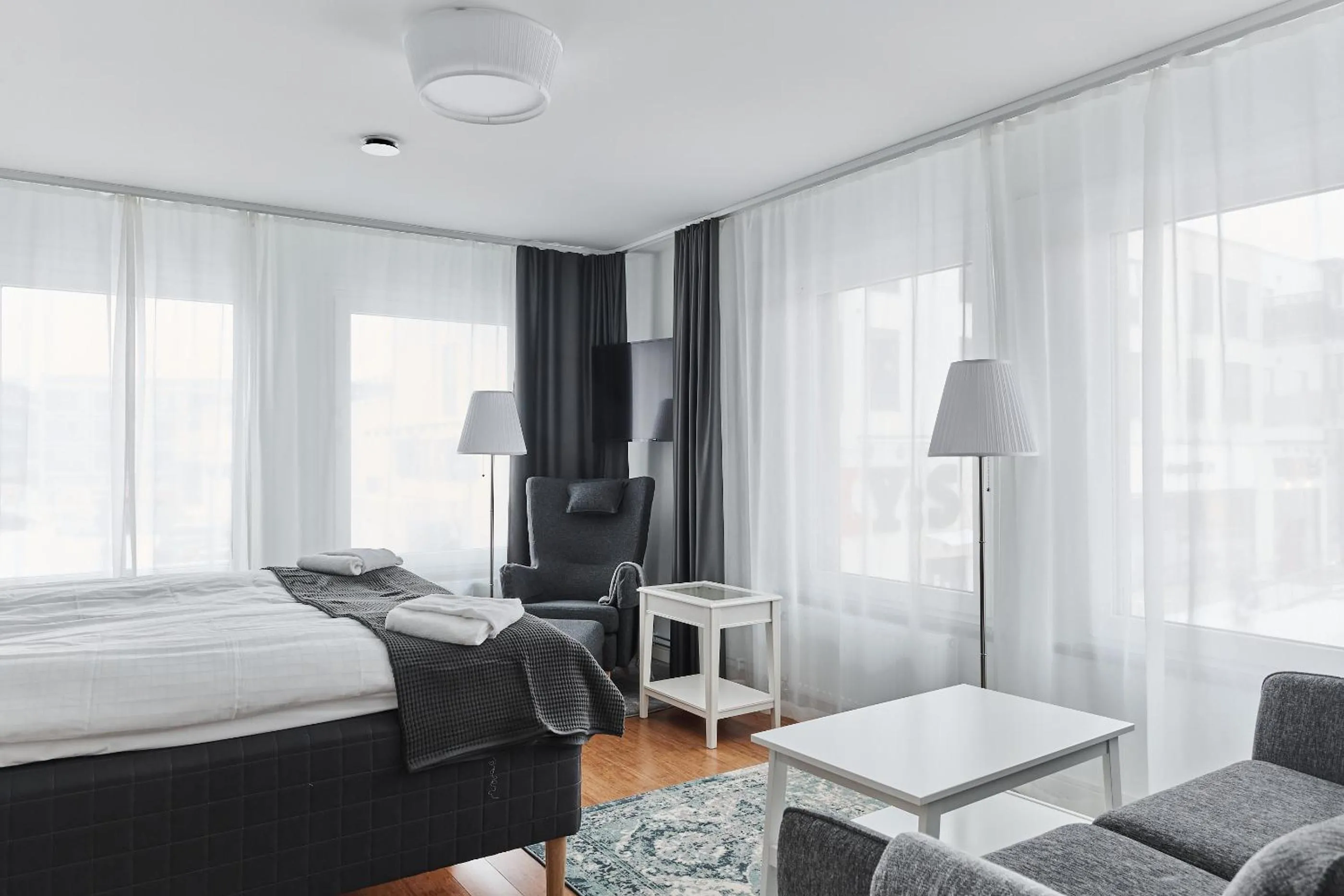 Bed in Continental Apartment Hotel Knivsta
