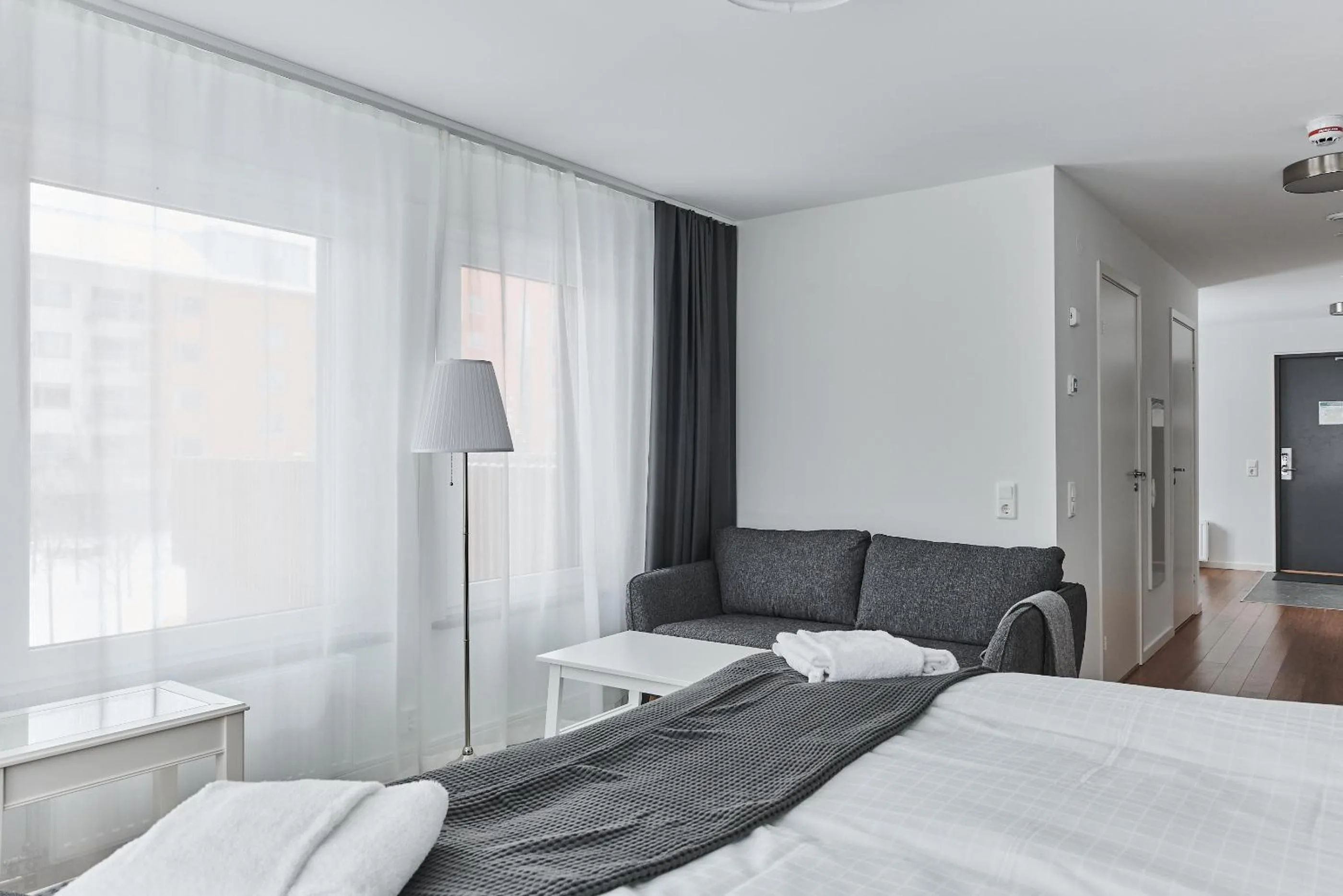 Bed in Continental Apartment Hotel Knivsta