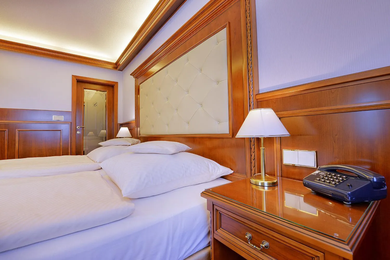 Photo of the whole room, Bed in Parkhotel Stader Hof