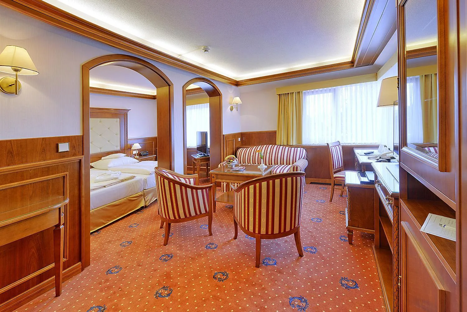 Photo of the whole room, Bed in Parkhotel Stader Hof