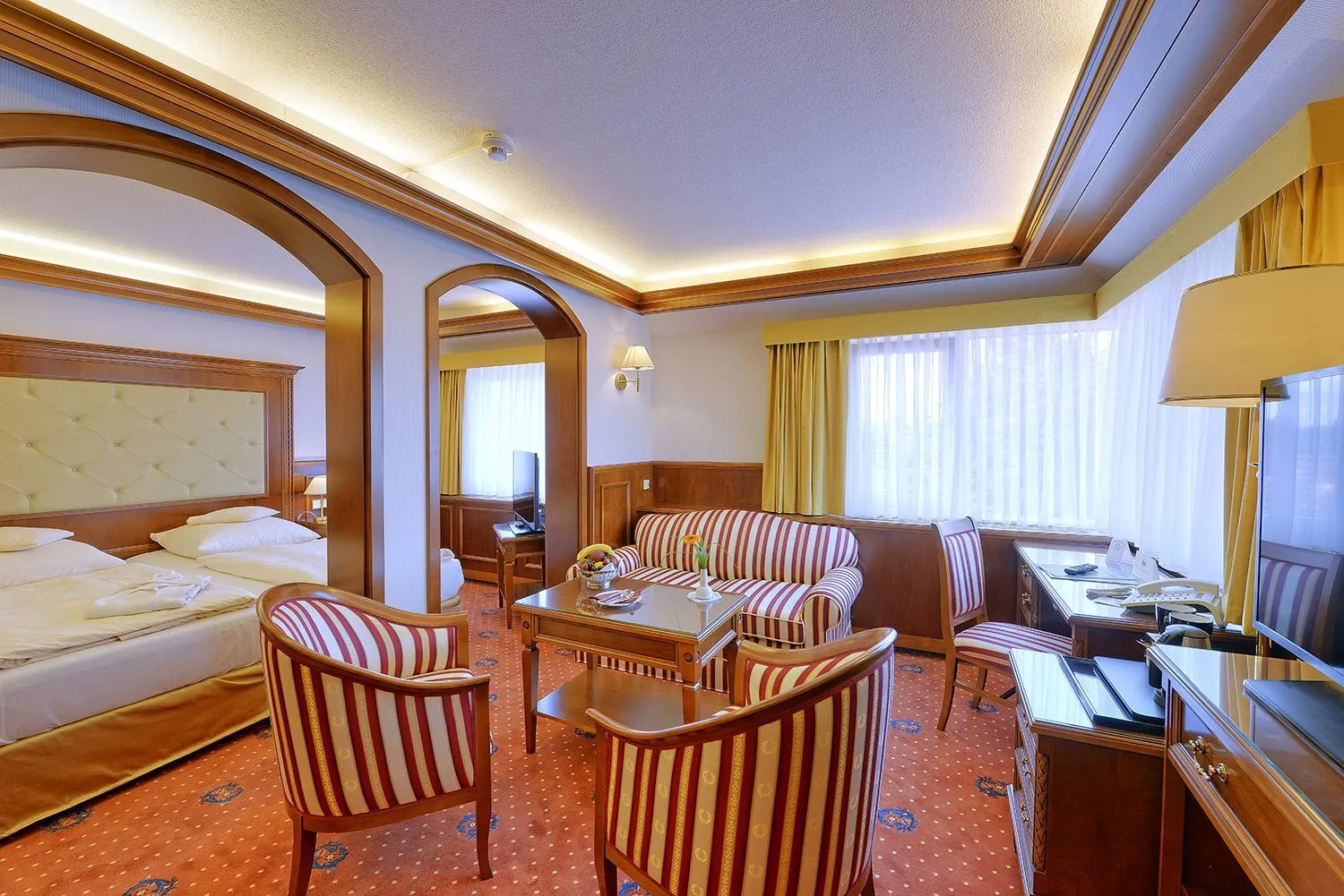 Photo of the whole room, Bed in Parkhotel Stader Hof