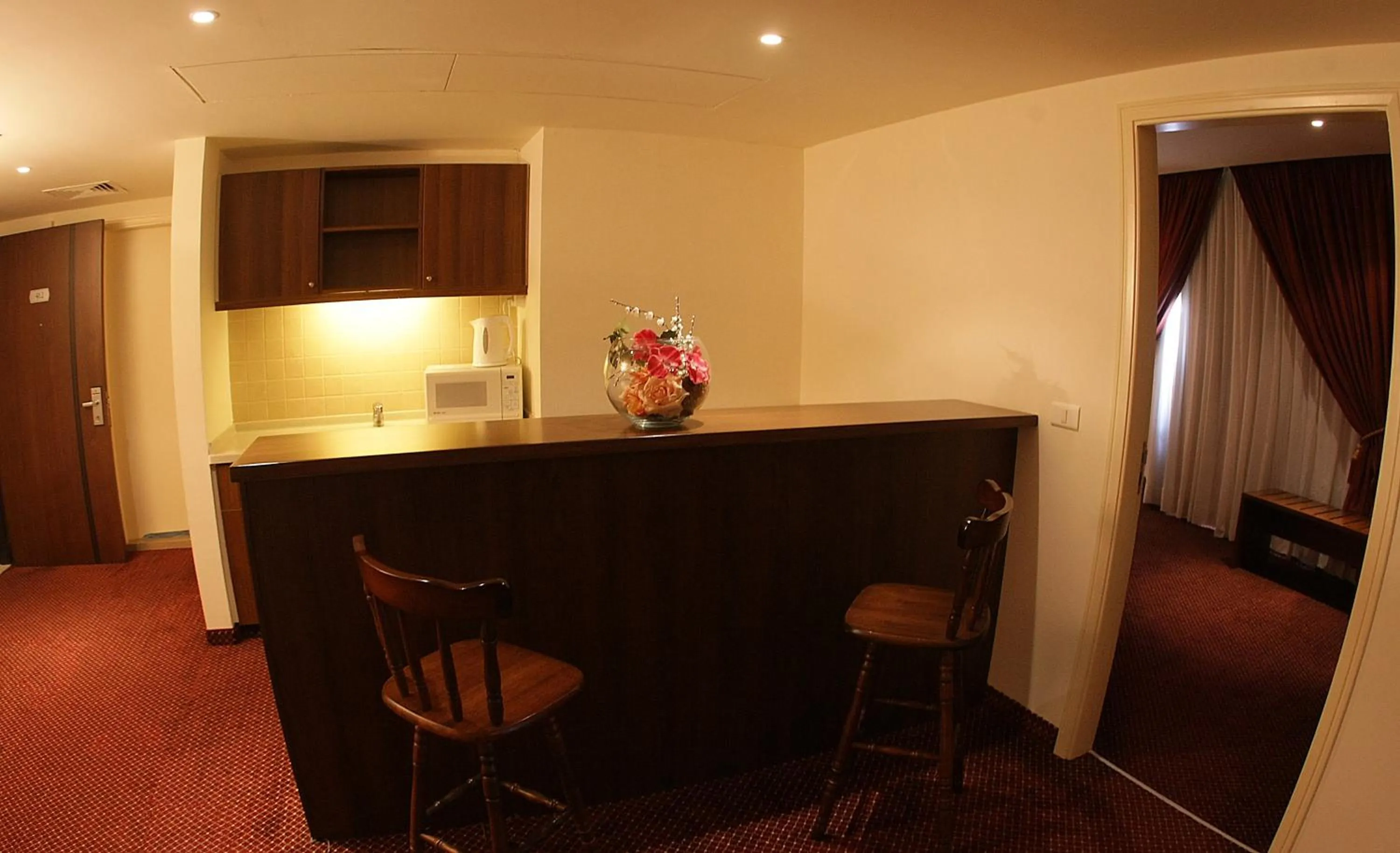 Kitchen or kitchenette in Markazia Suites