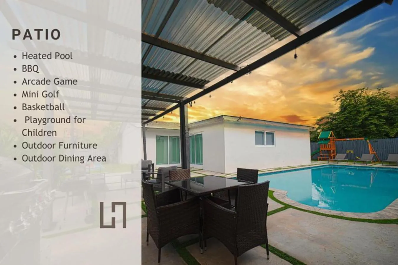 Swimming pool in Magical Miami Retreat with Heated Pool, Mini Golf, and Basketball Court L19