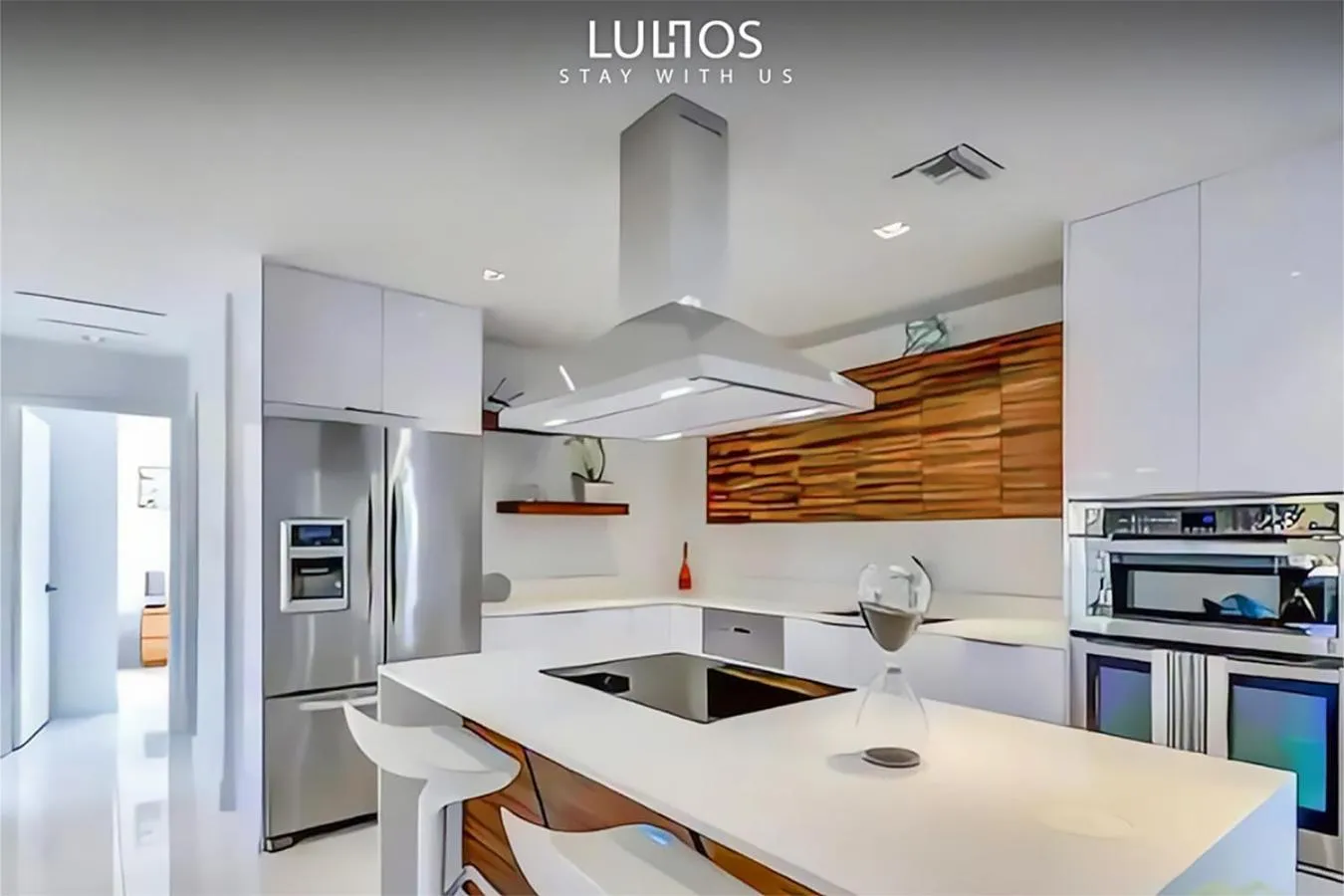 Kitchen or kitchenette in Magical Miami Retreat with Heated Pool, Mini Golf, and Basketball Court L19