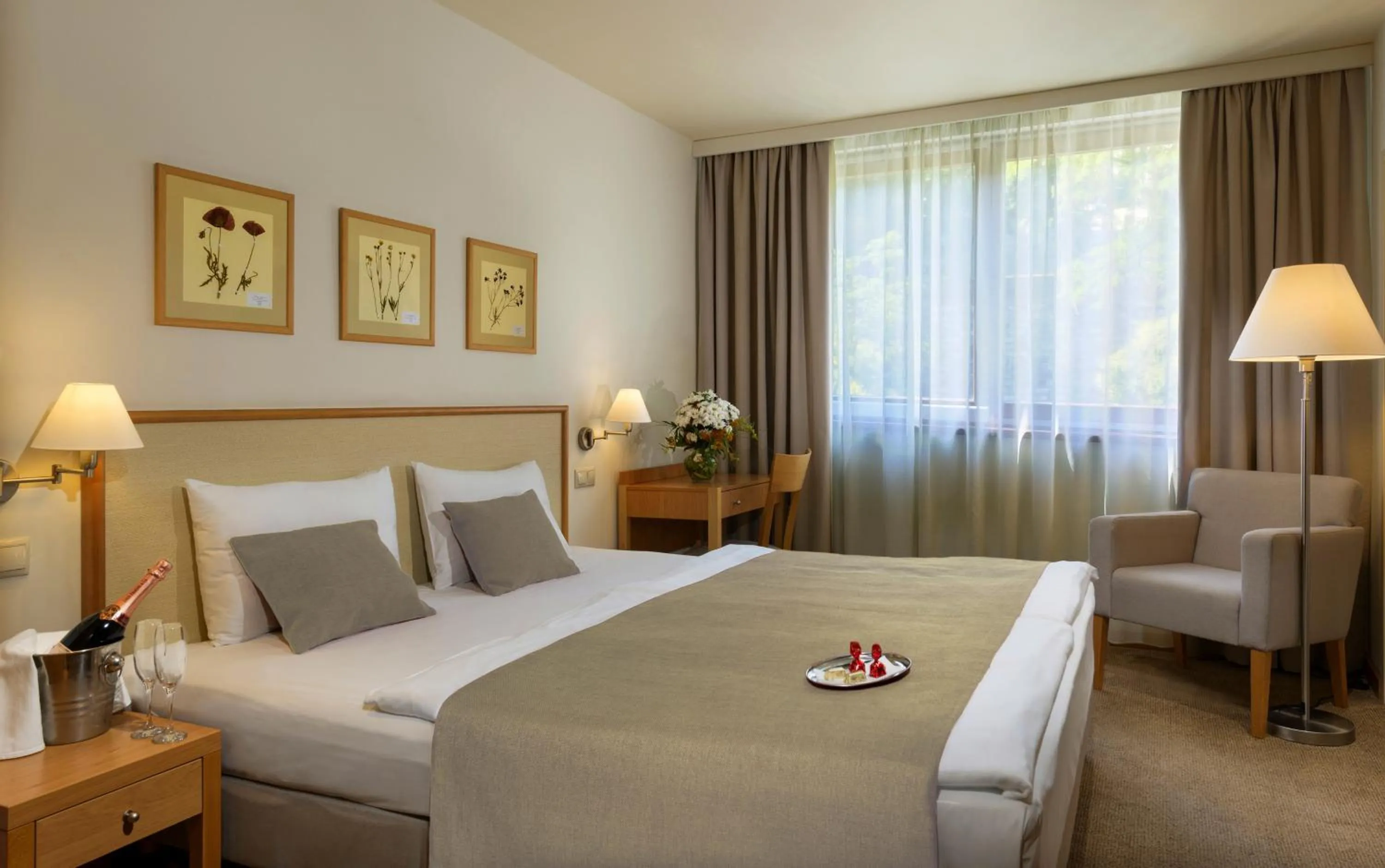 Bed in Hotel Castle Garden