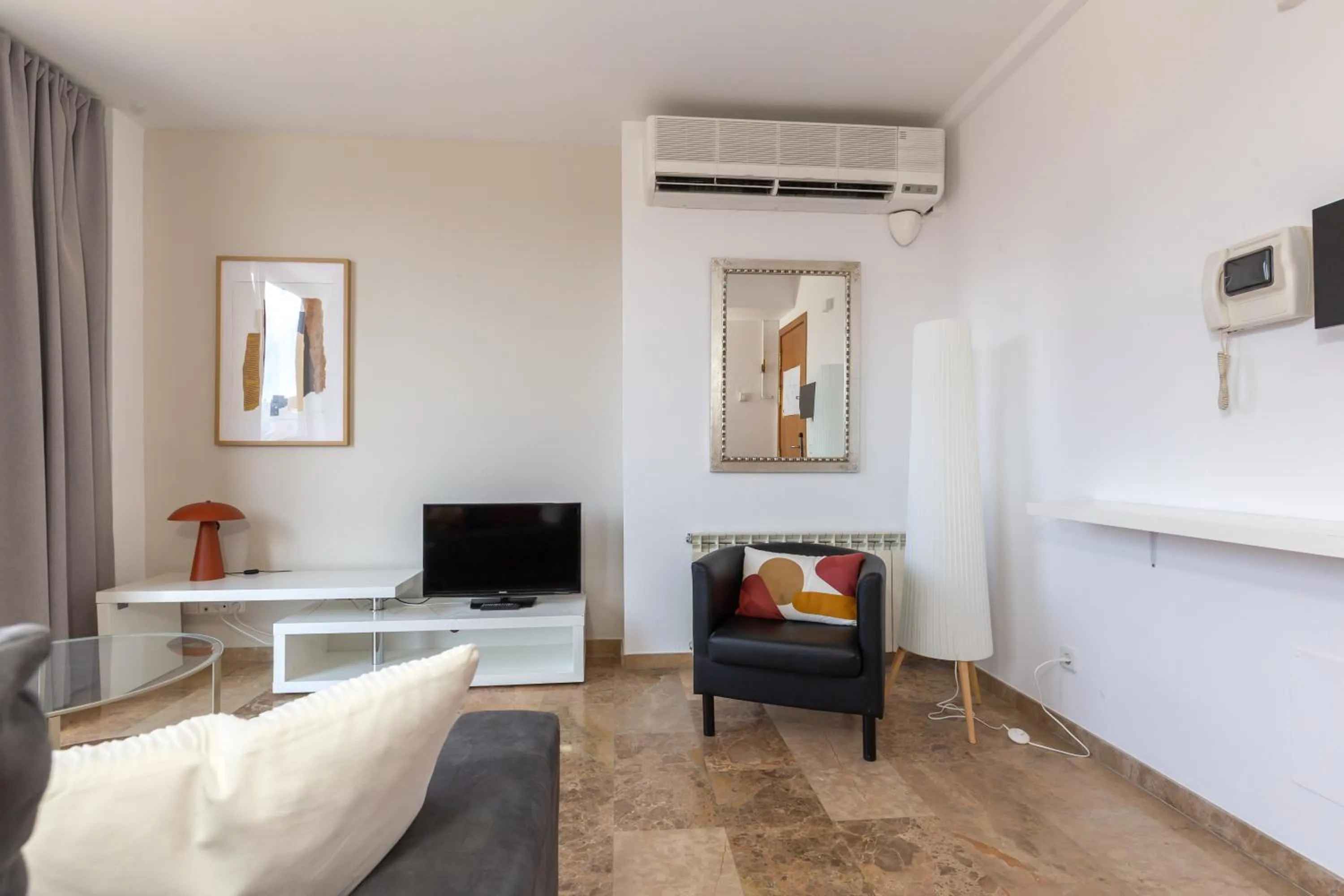 Seating area in Picasso Suites