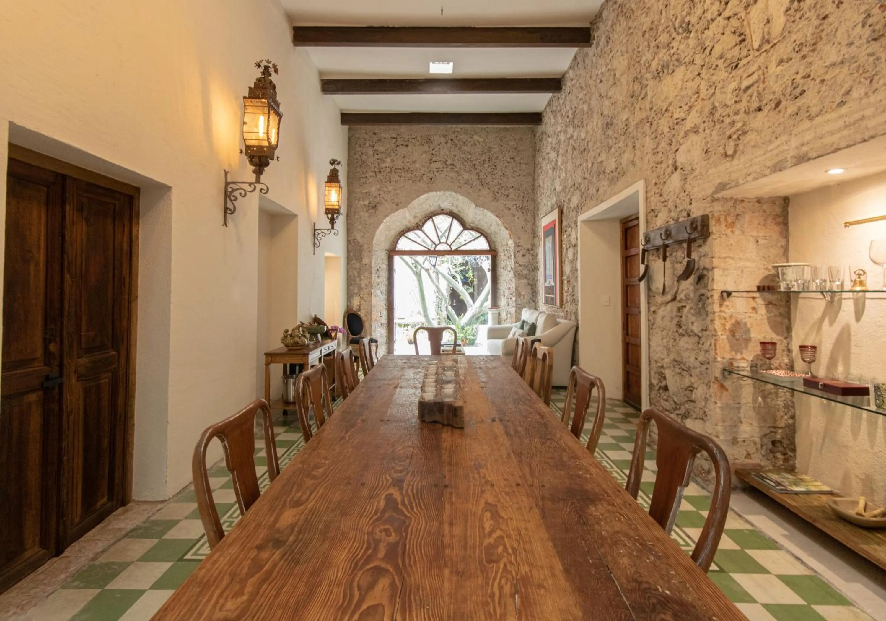 Dining area in Orchid House San Miguel de Allende