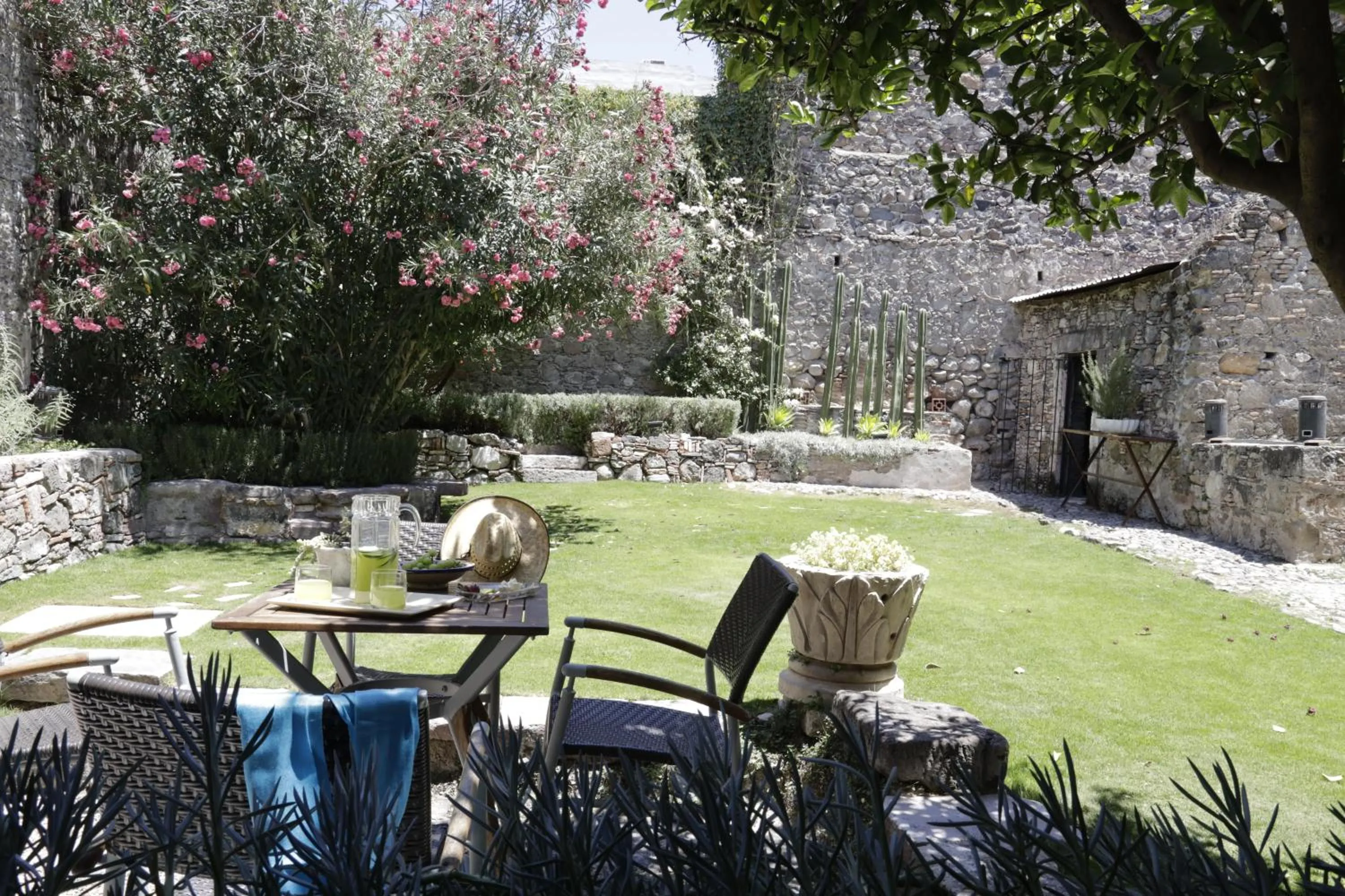 Garden view in Orchid House San Miguel de Allende