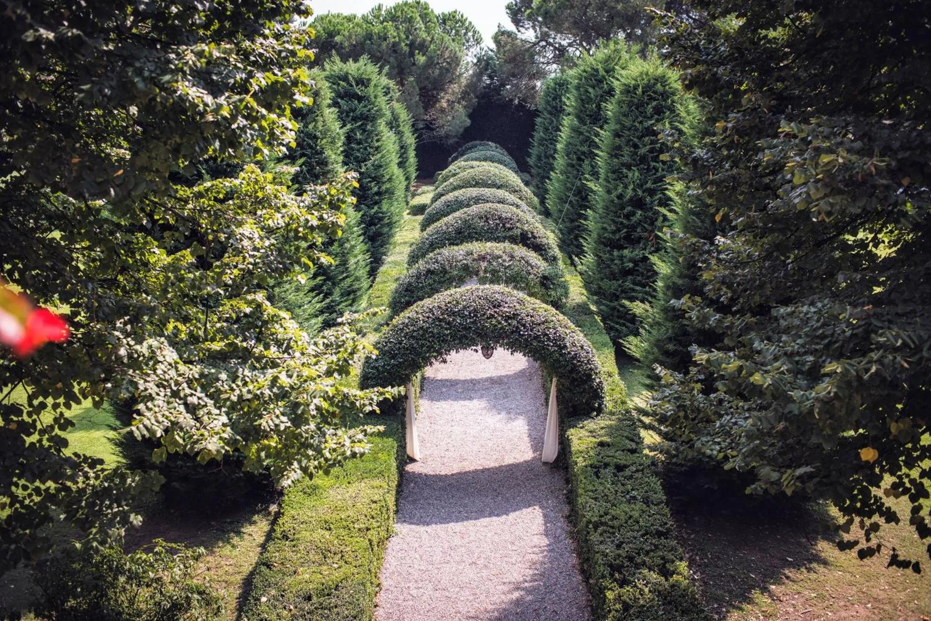 Garden view in Villa Verganti Veronesi