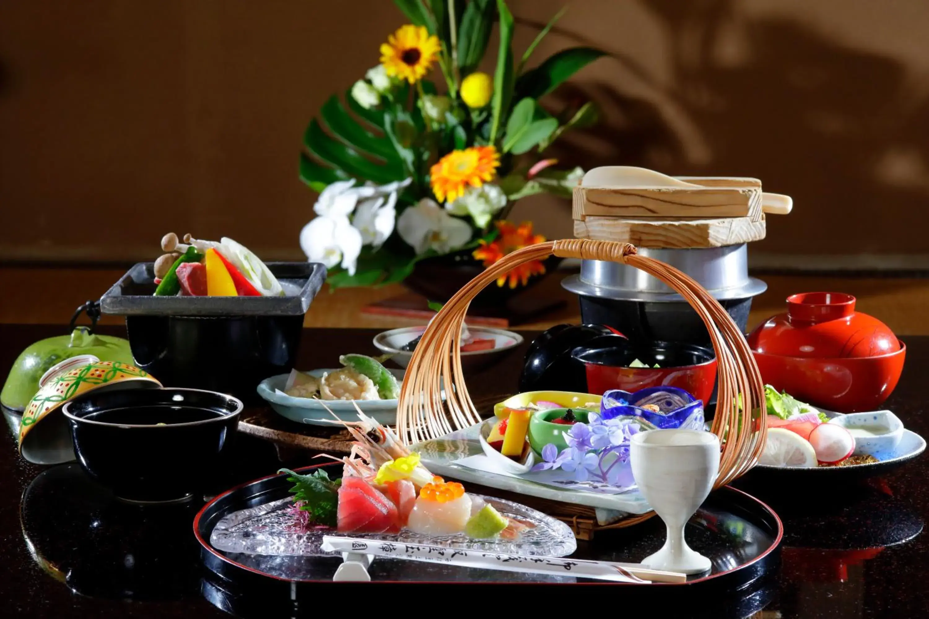 Food and drinks in Sakahijiri gyokushoen Food and drinks in Sakahijiri gyokushoen